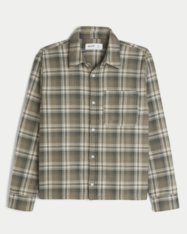 Boxy Flannel Shirt
