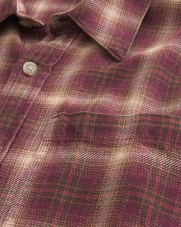 Boxy Flannel Shirt