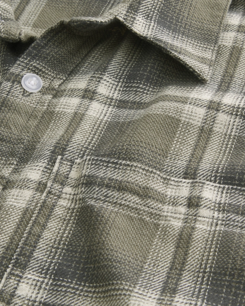 Long-Sleeve Flannel Shirt