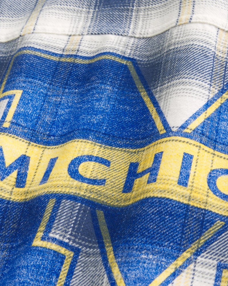 University of Michigan Graphic Flannel Shirt