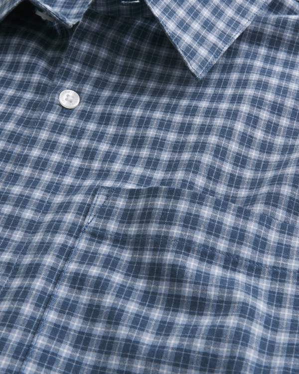 Boxy Short-Sleeve Poplin Shirt