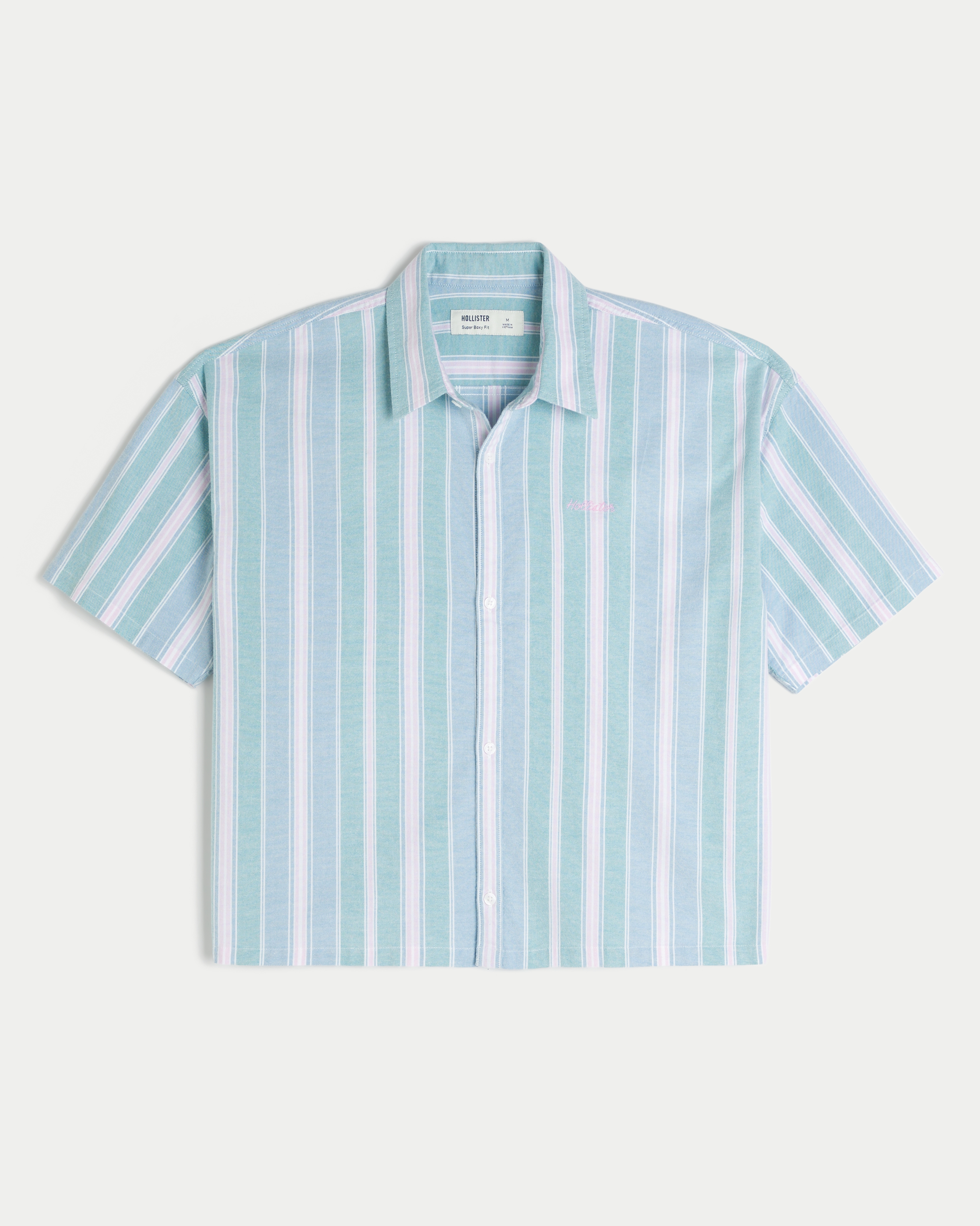 Super Boxy Short-Sleeve Oxford Shirt