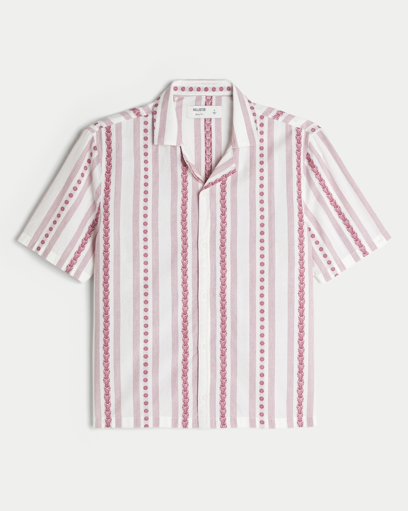 striped shirt hollister button down