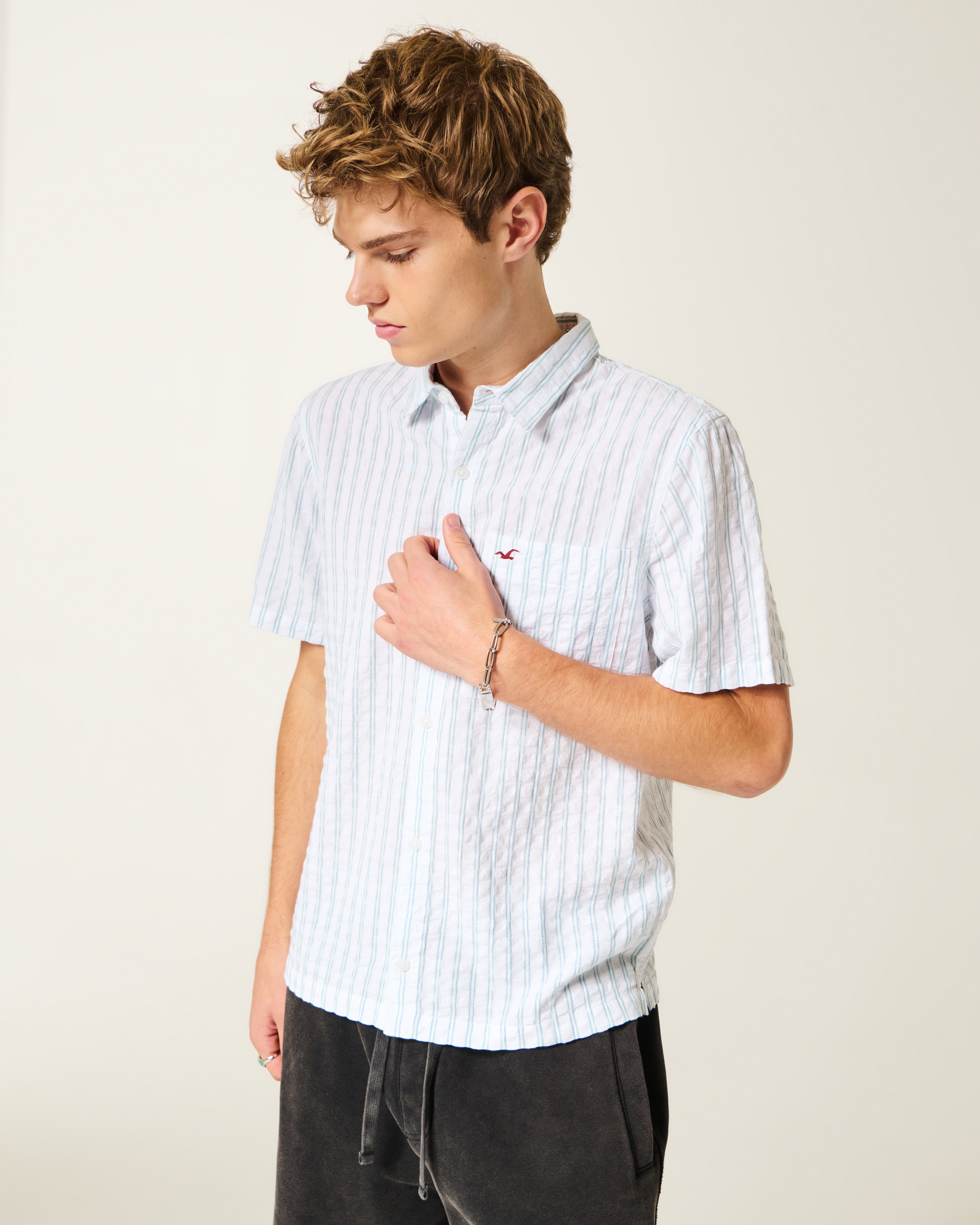 Vault Release Short-Sleeve Seersucker Icon Shirt