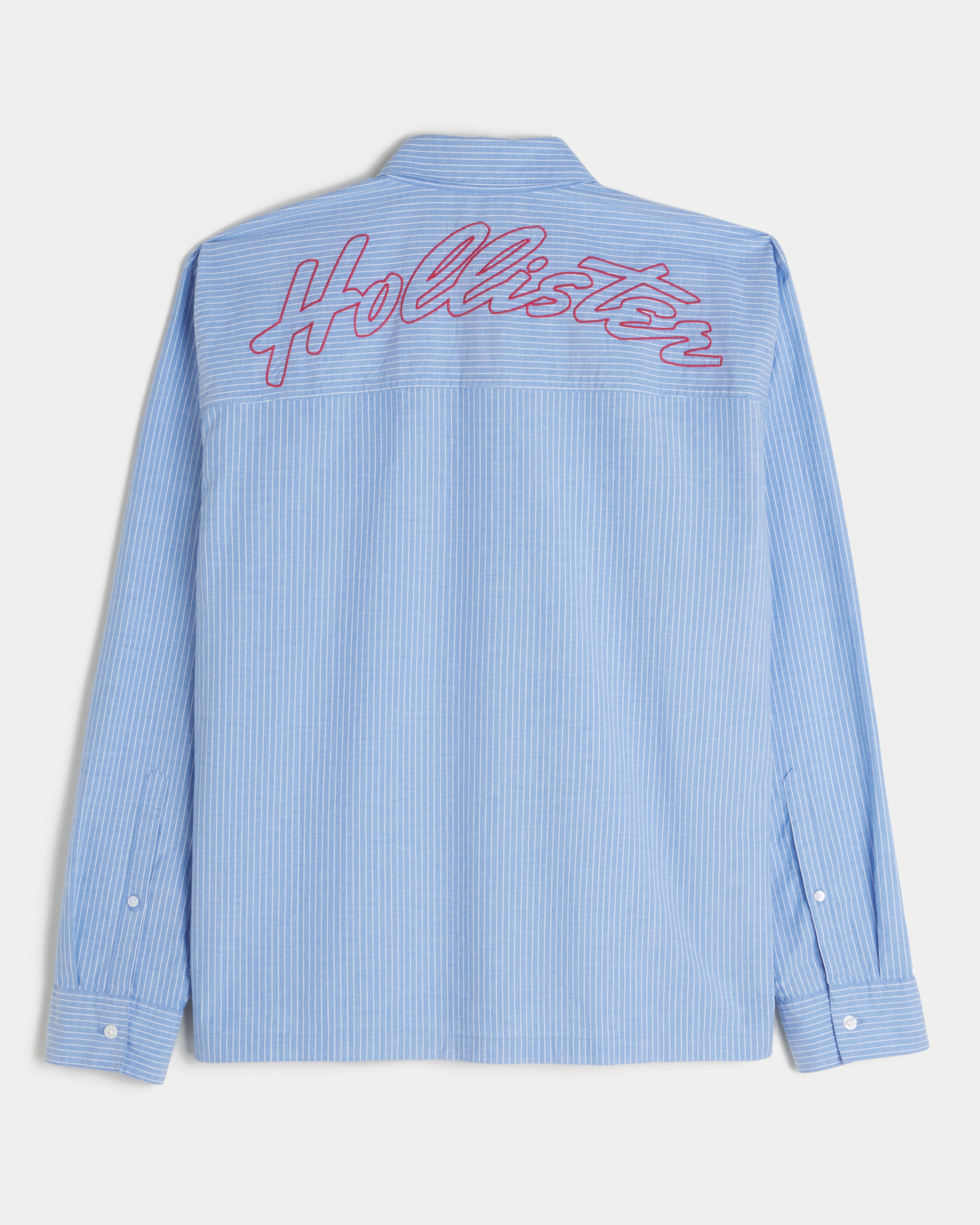 Boxy Poplin Logo Graphic Shirt