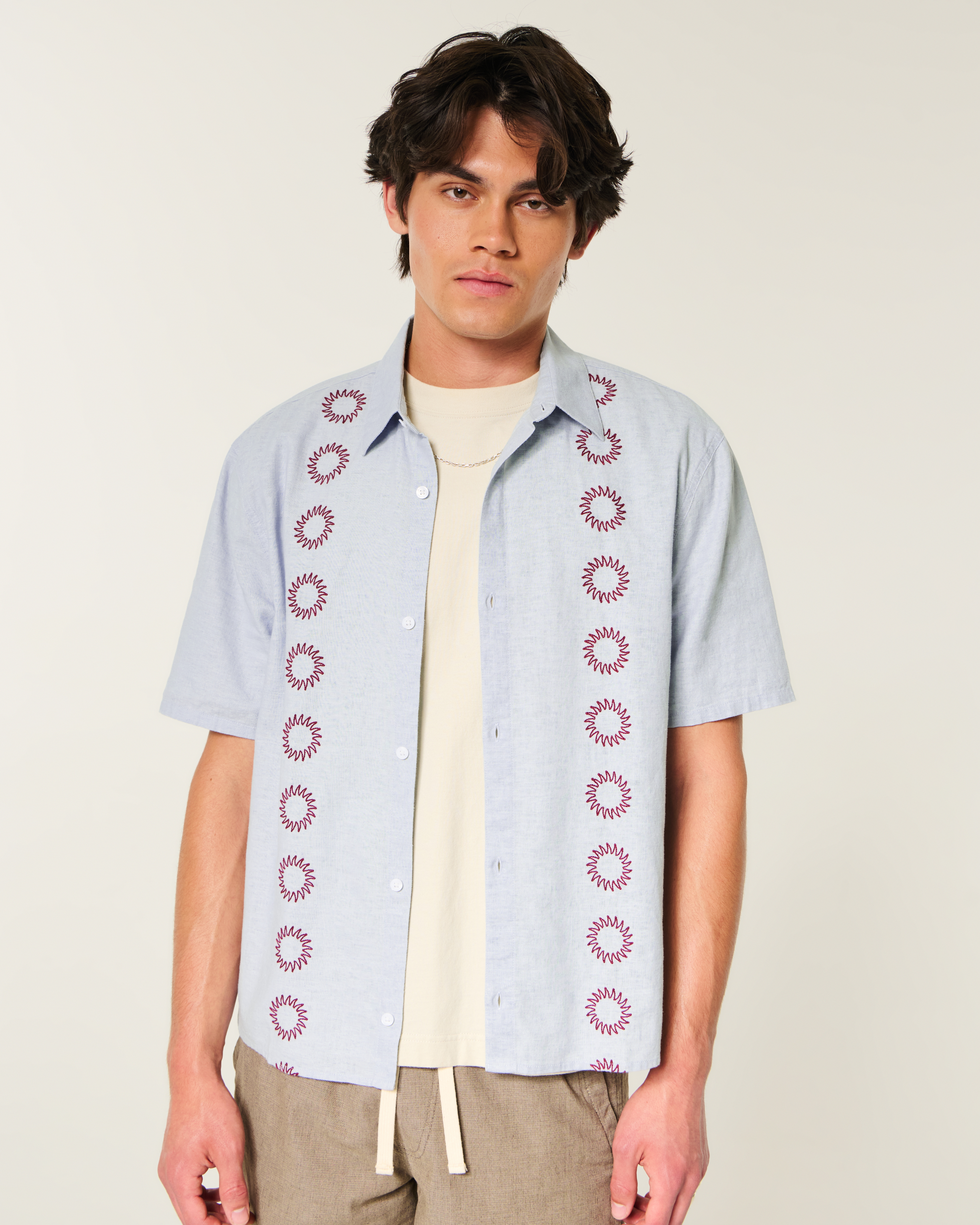 Boxy Embroidered Shirt