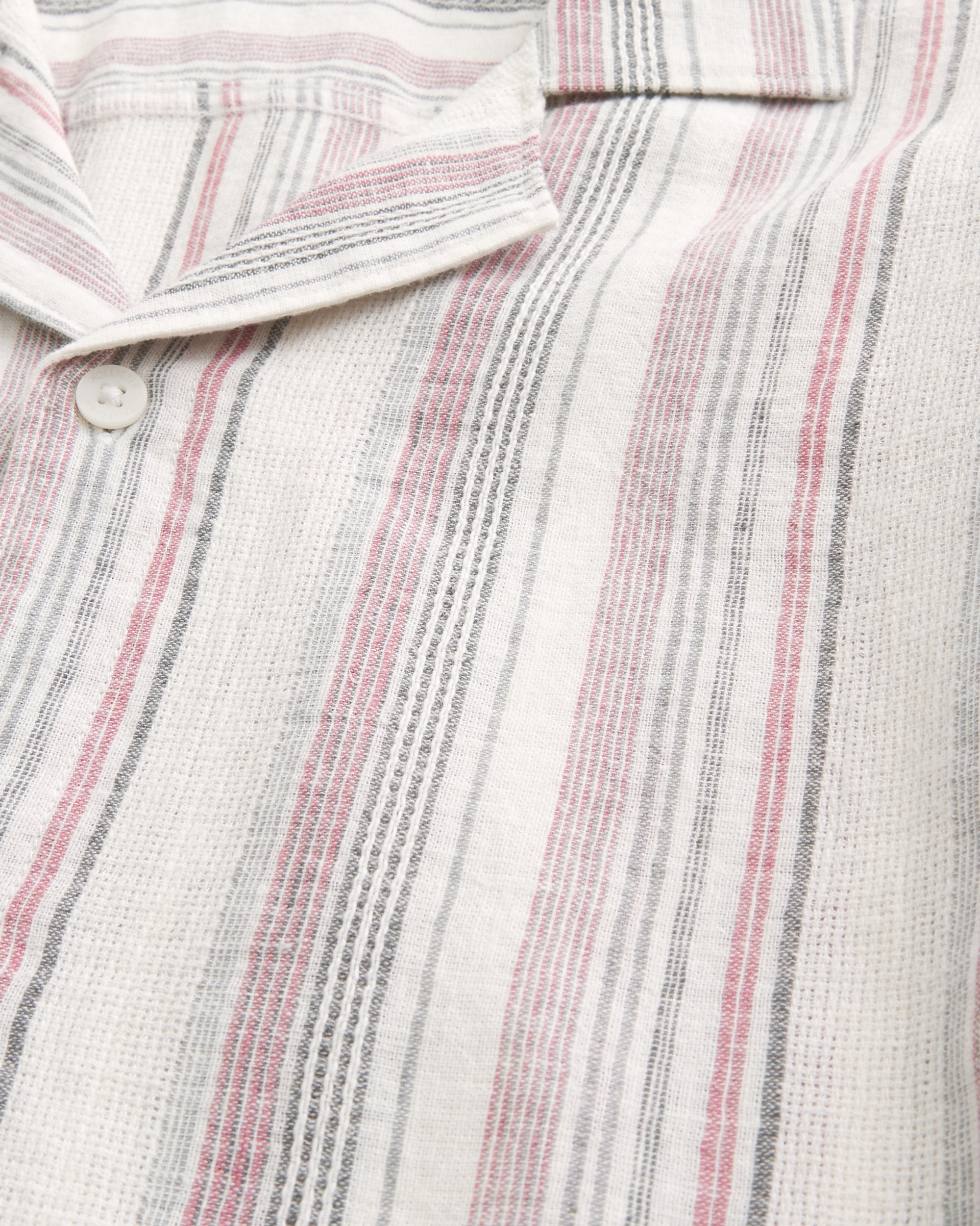 Boxy Short-Sleeve Linen-Blend Shirt