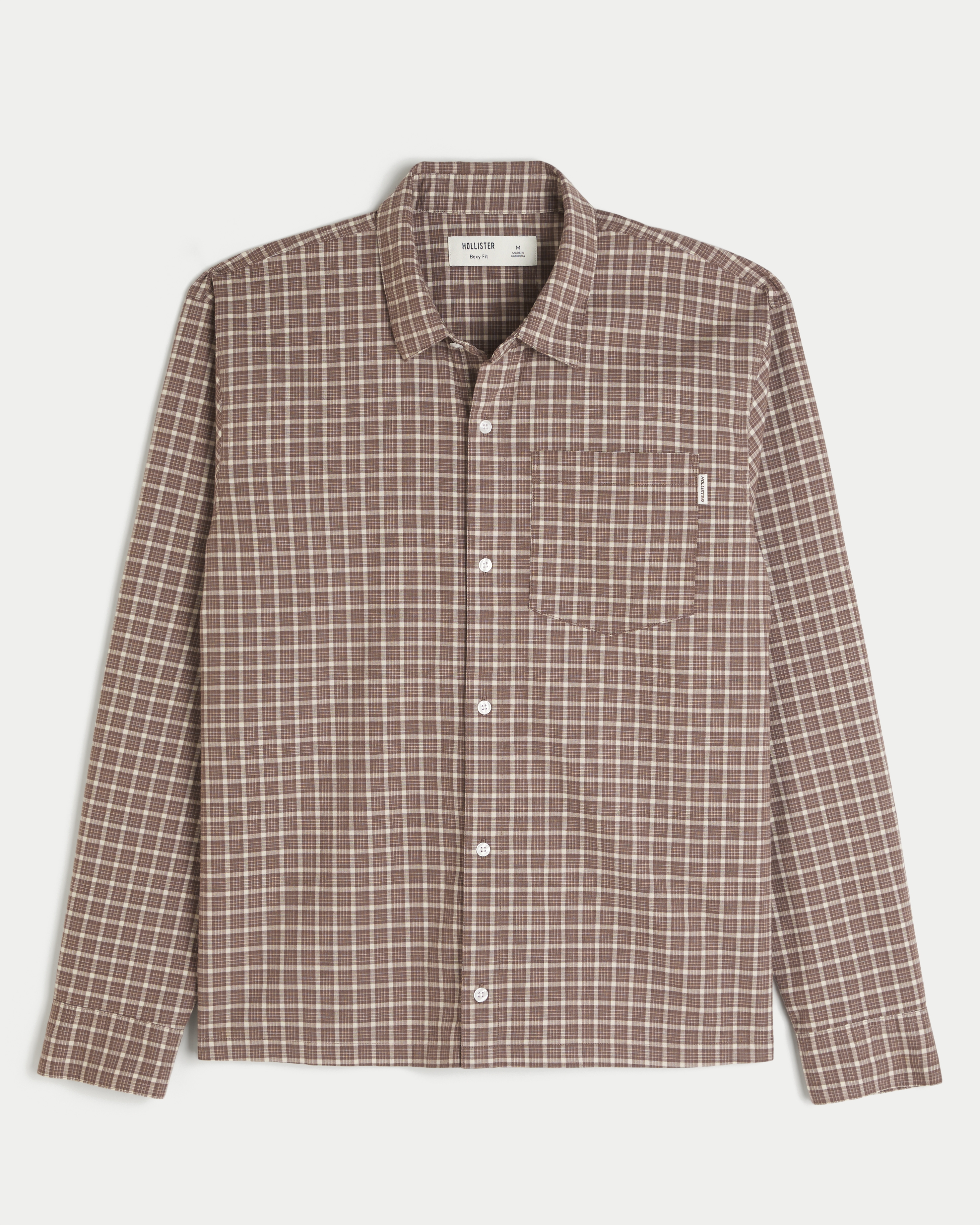 Boxy Poplin Button Front Shirt
