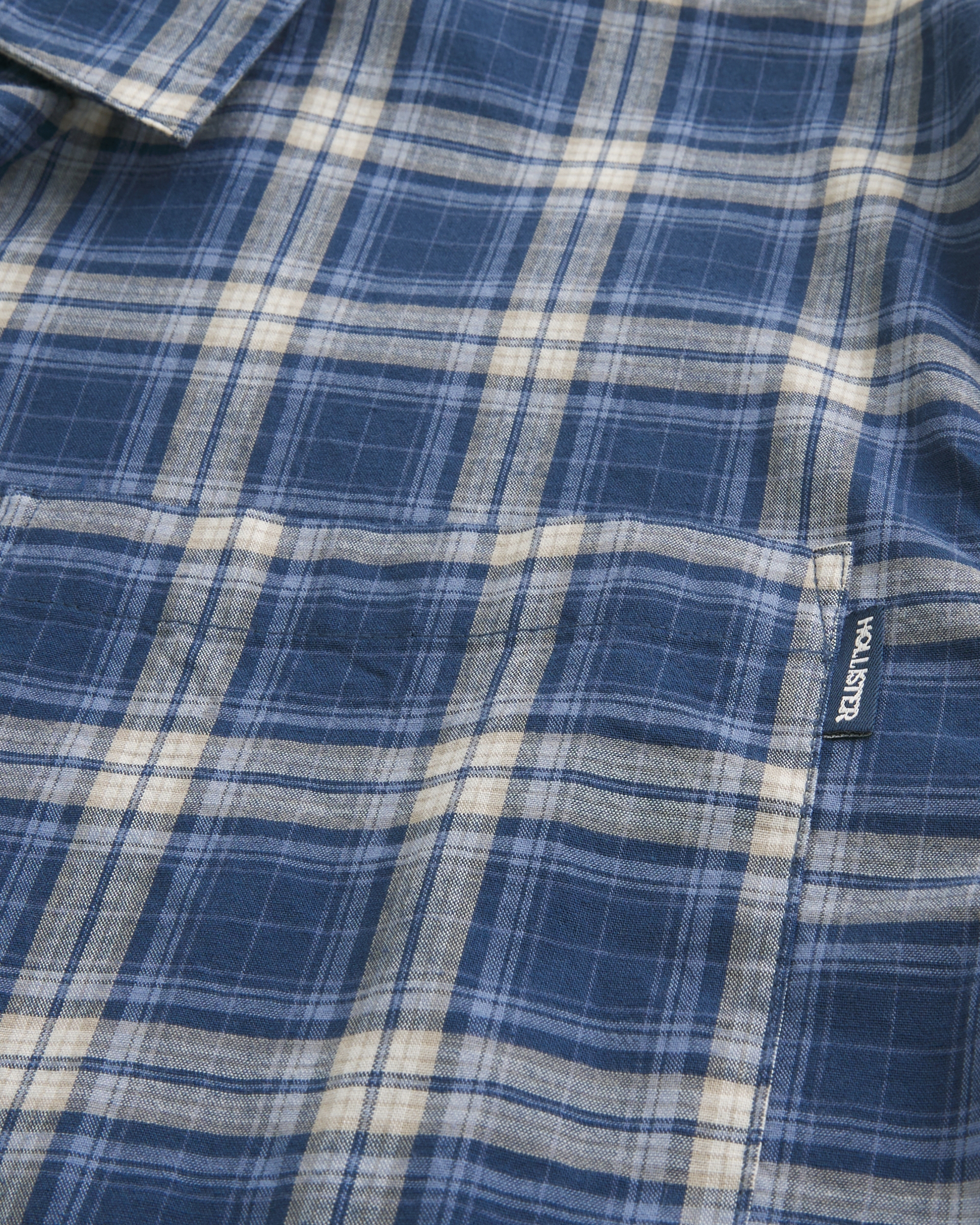 Boxy Poplin Button Front Logo Graphic Shirt