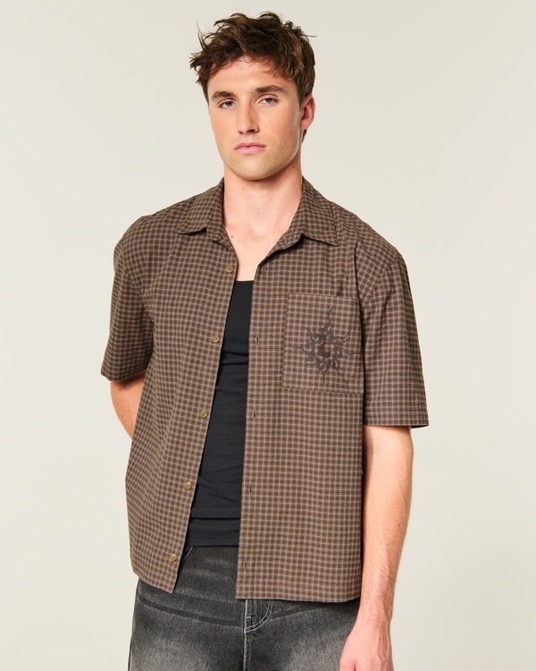 Men's Boxy Short-Sleeve Graphic Shirt | Men's Tops | HollisterCo.ca