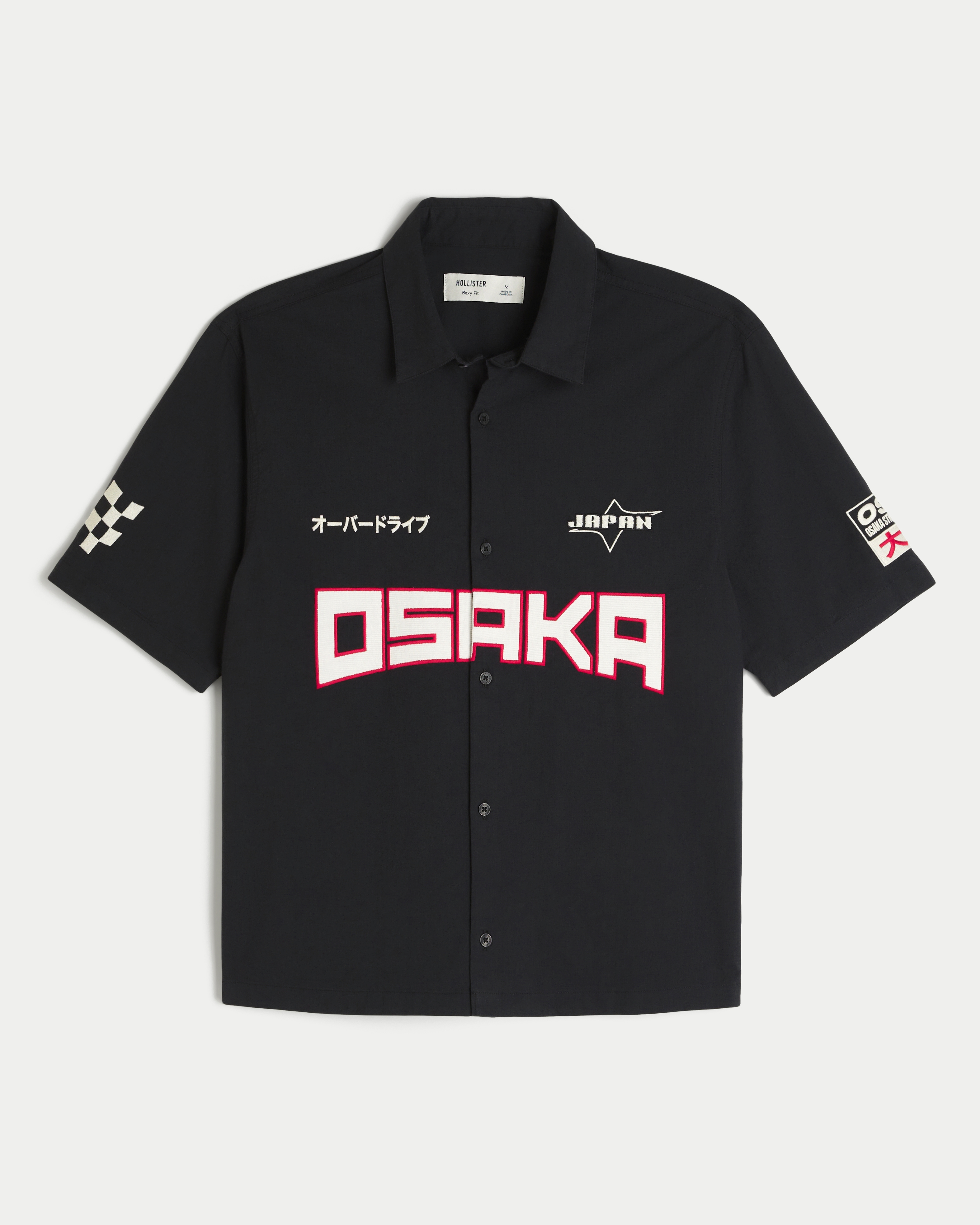 Boxy Short-Sleeve Osaka Street Racing Graphic Shirt