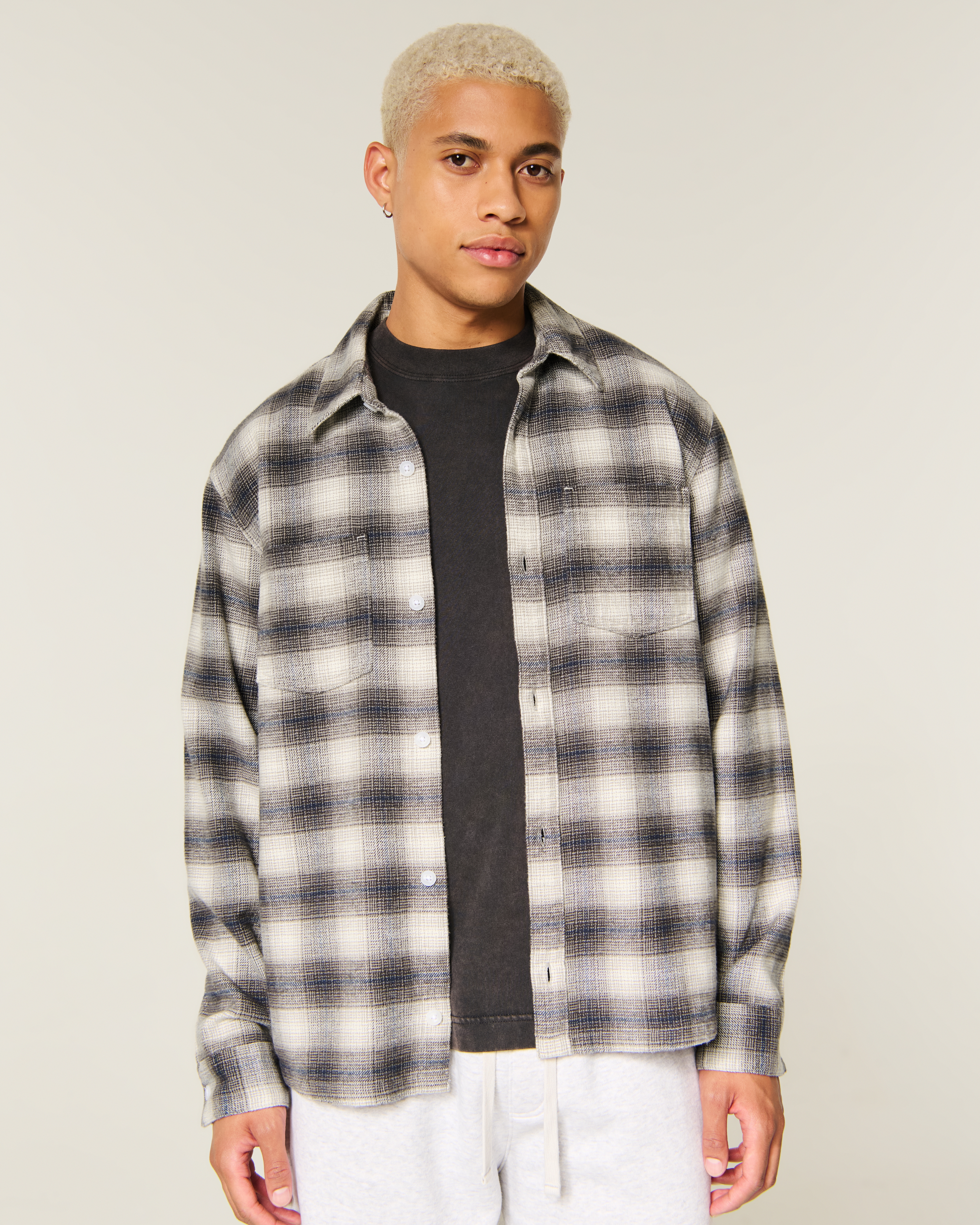Boxy Flannel Shirt