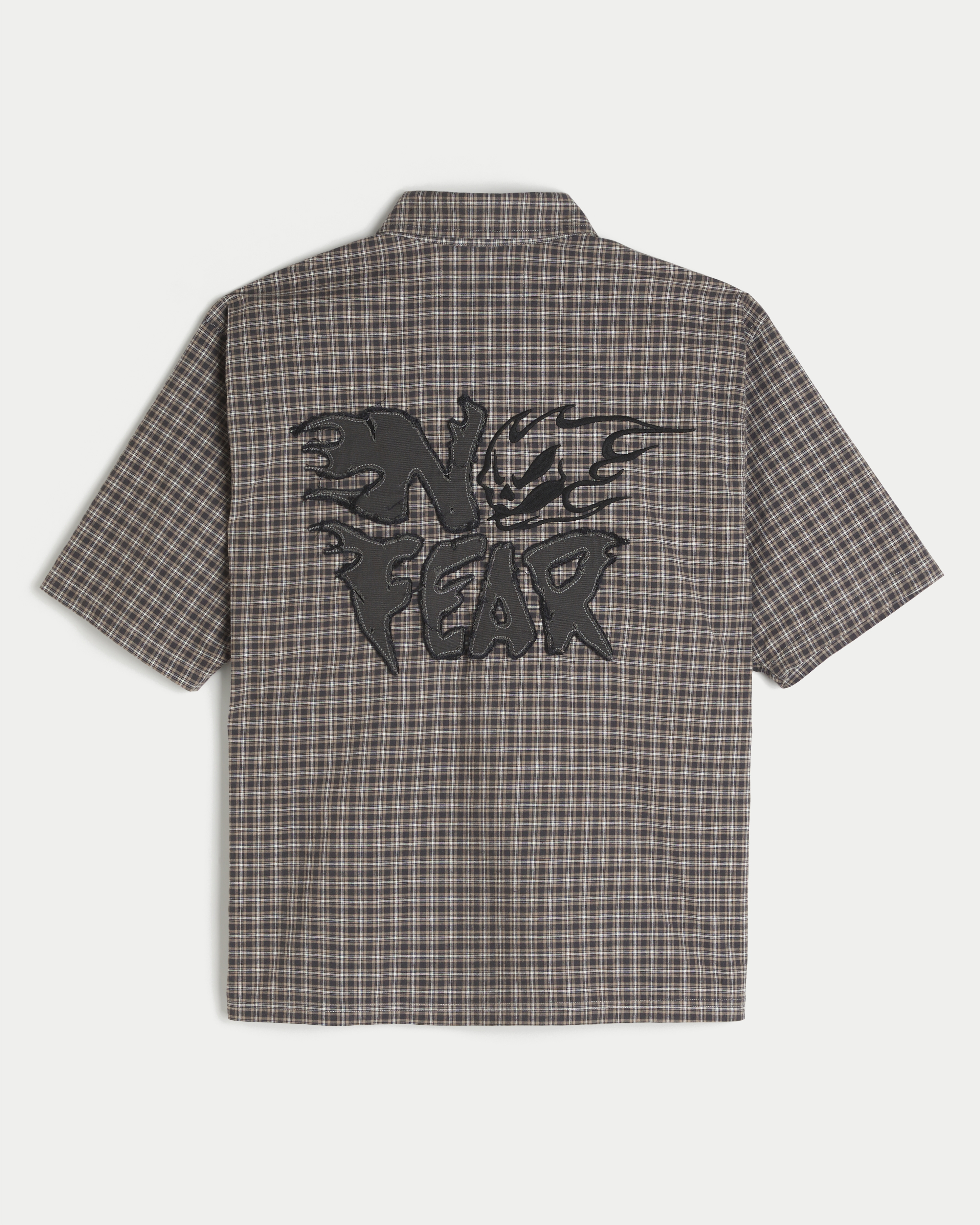 Boxy Short-Sleeve No Fear Graphic Shirt
