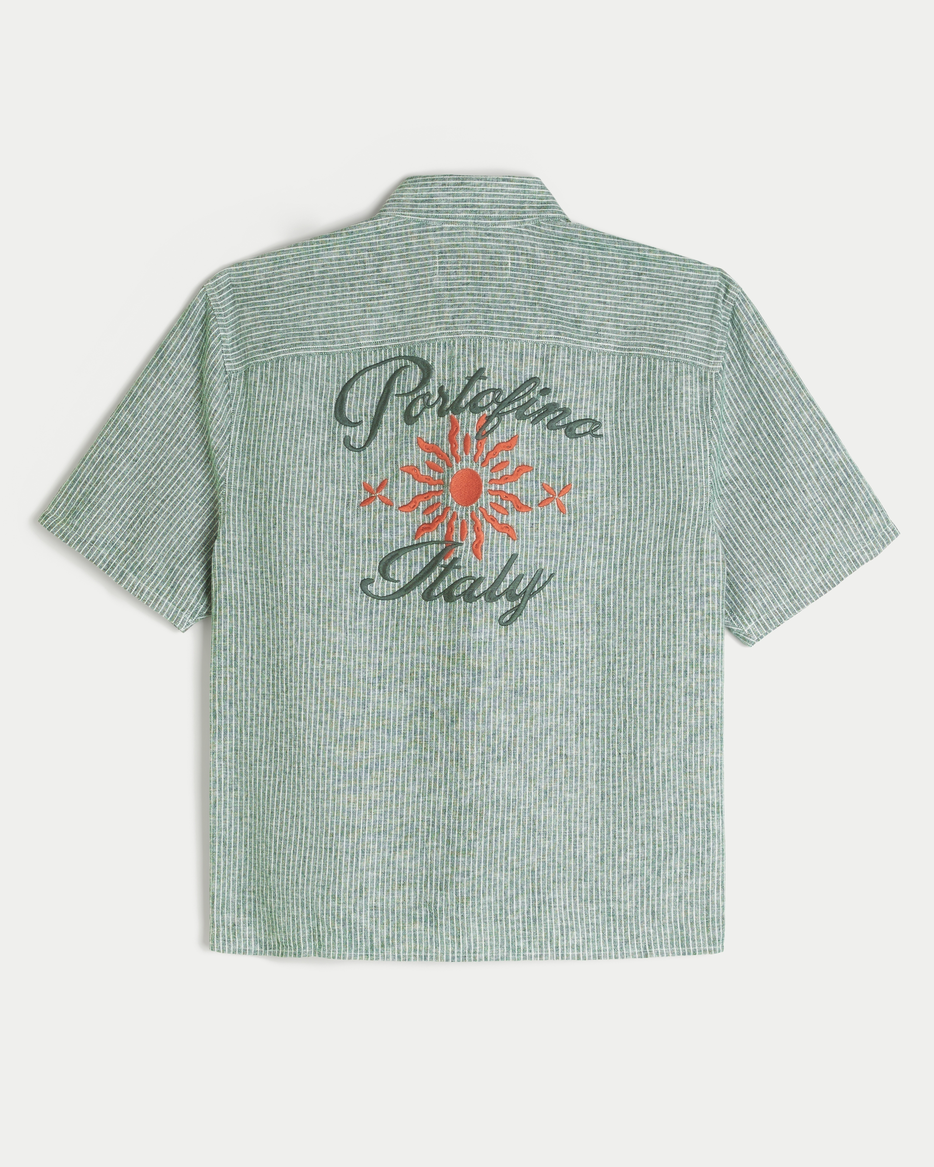 Boxy Short-Sleeve Portofino Italy Graphic Shirt