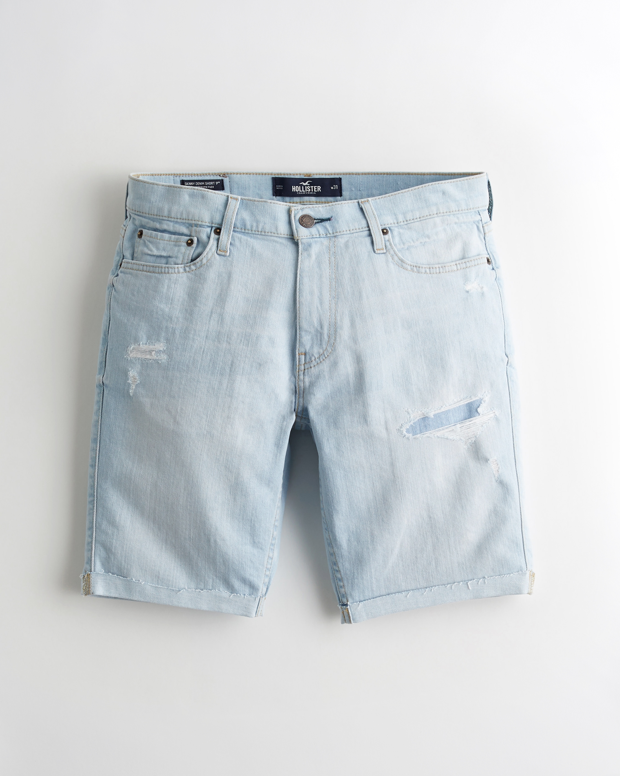 hollister jean shorts mens