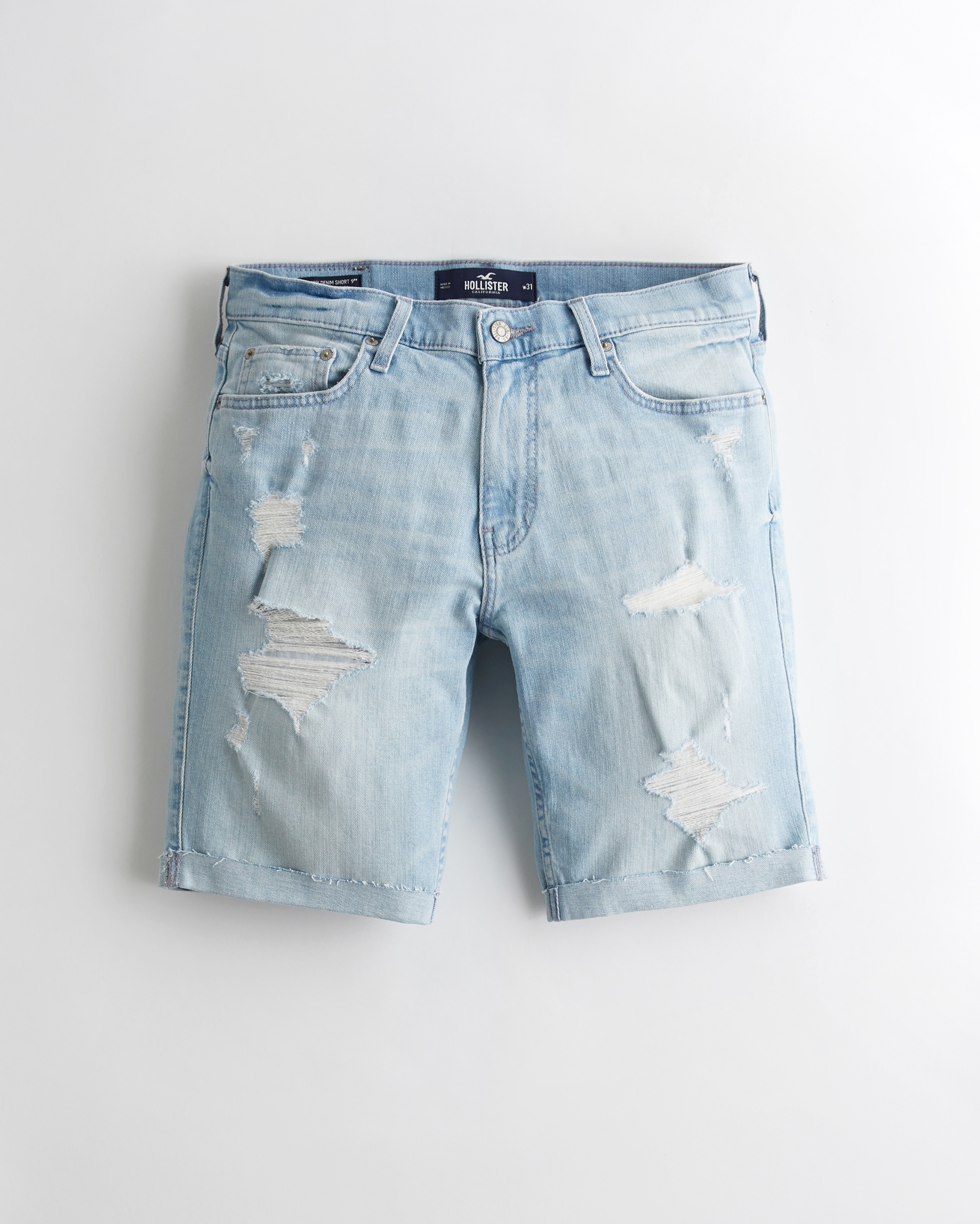 hollister epic flex skinny denim shorts