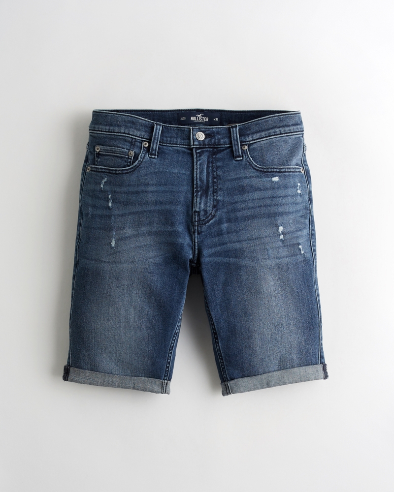 Men's Advanced Stretch Super Skinny Denim Shorts 9" Men's Bottoms