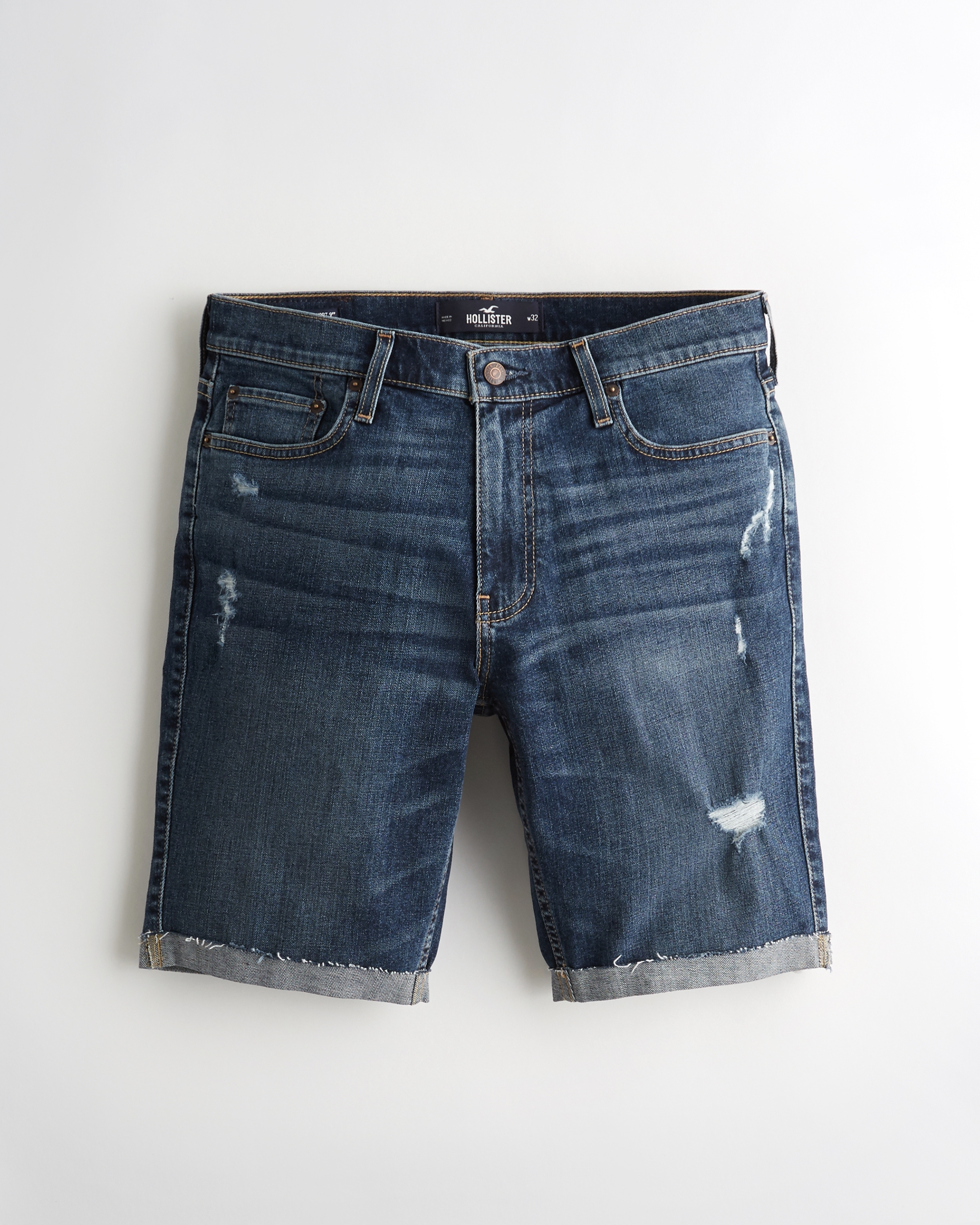 hollister mens denim shorts