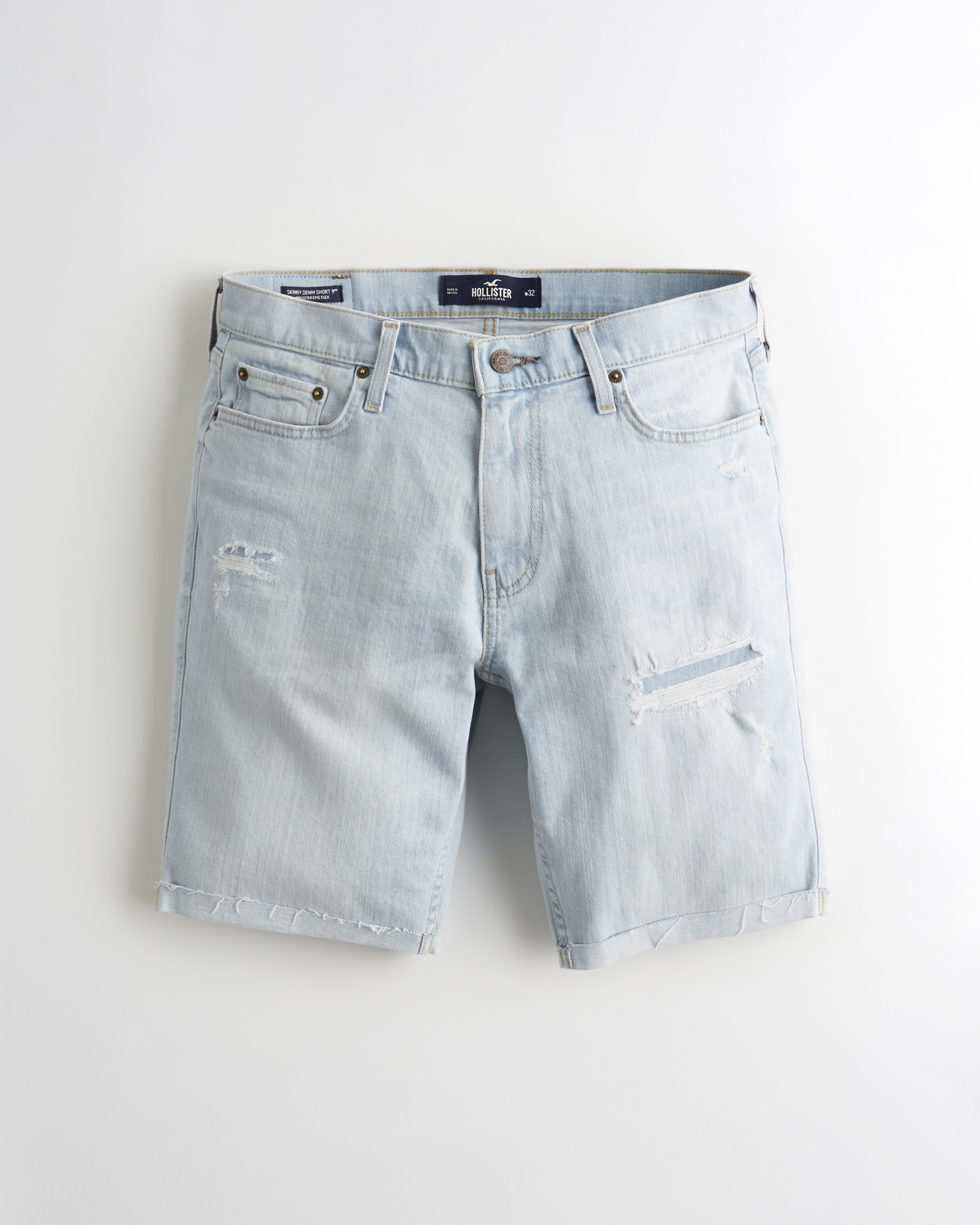 hollister short jeans length