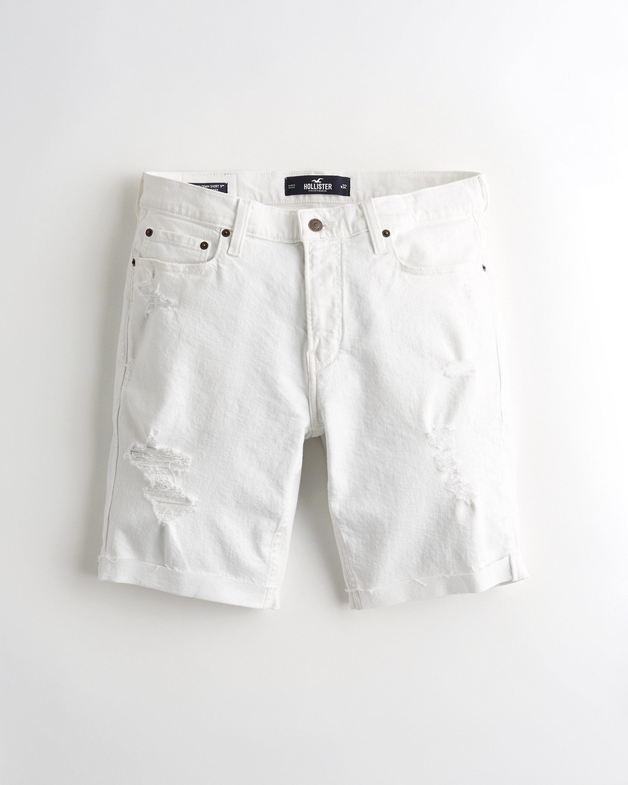 hollister mens denim shorts