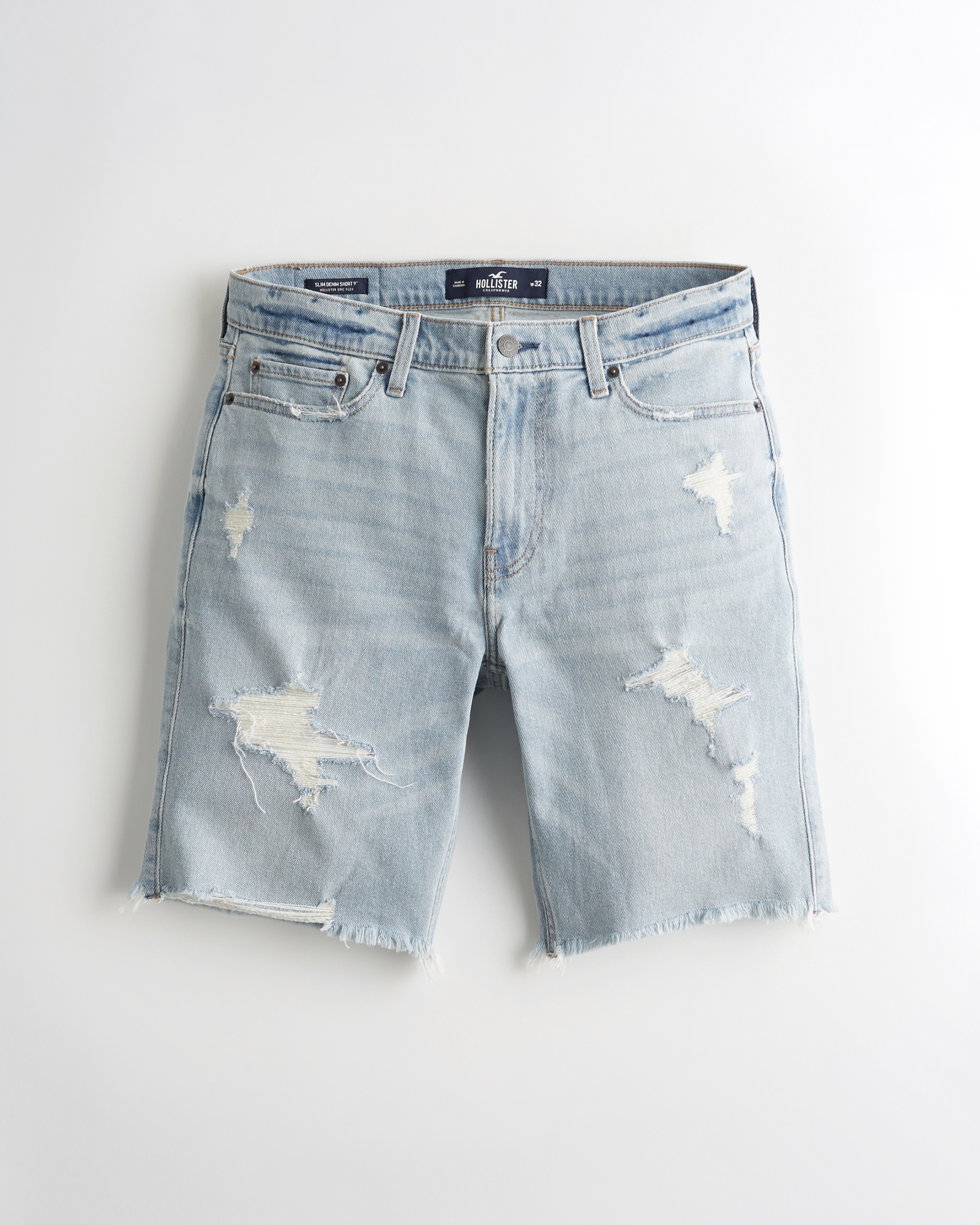 hollister epic flex skinny denim shorts