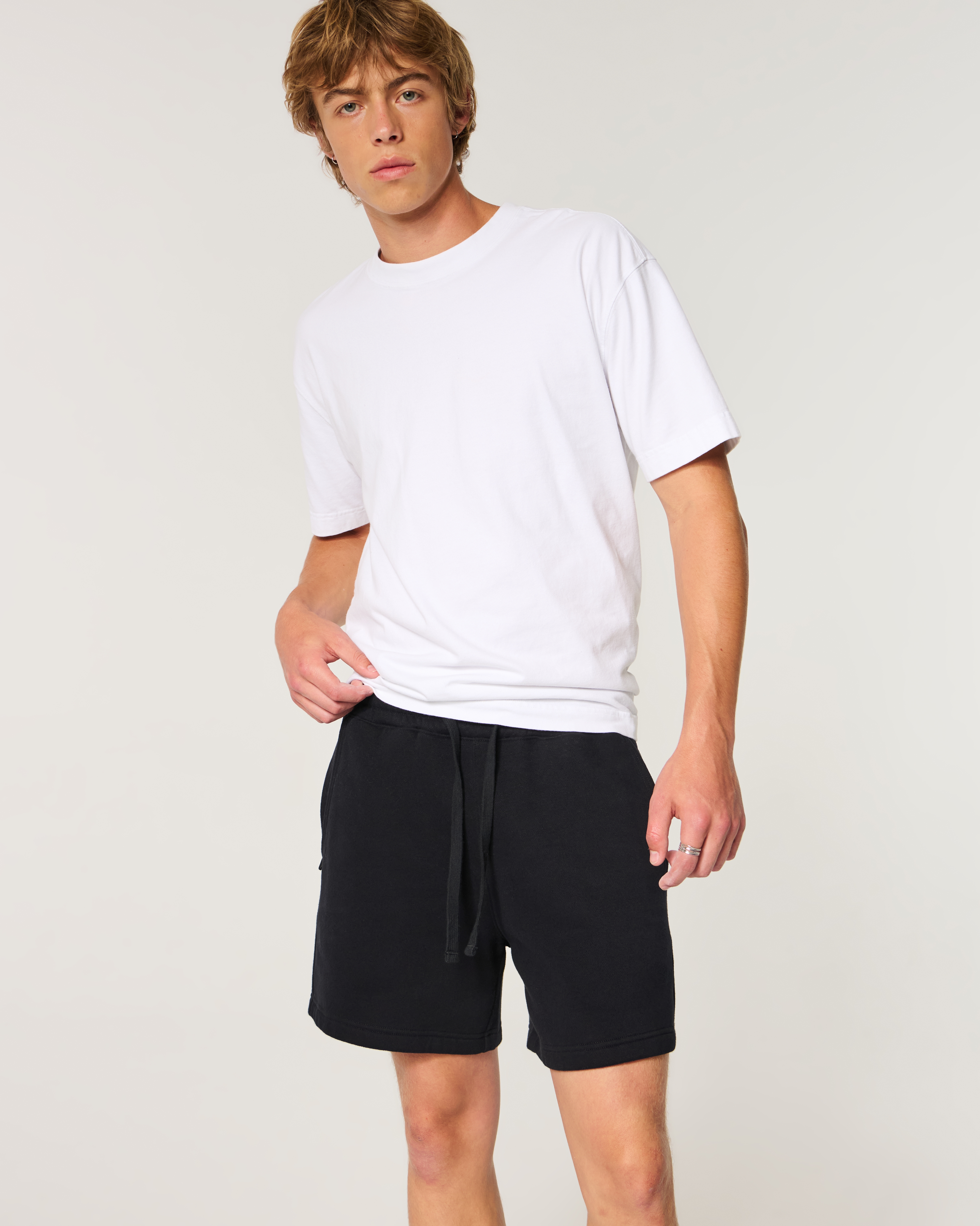 Hollister Feel Good Mid-Thigh Fleece Shorts