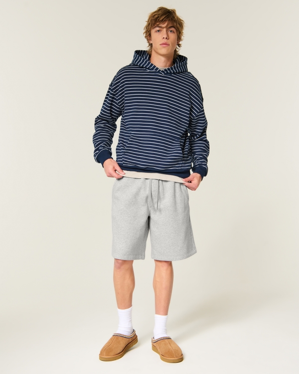 At-the-Knee Baggy Fleece Shorts
