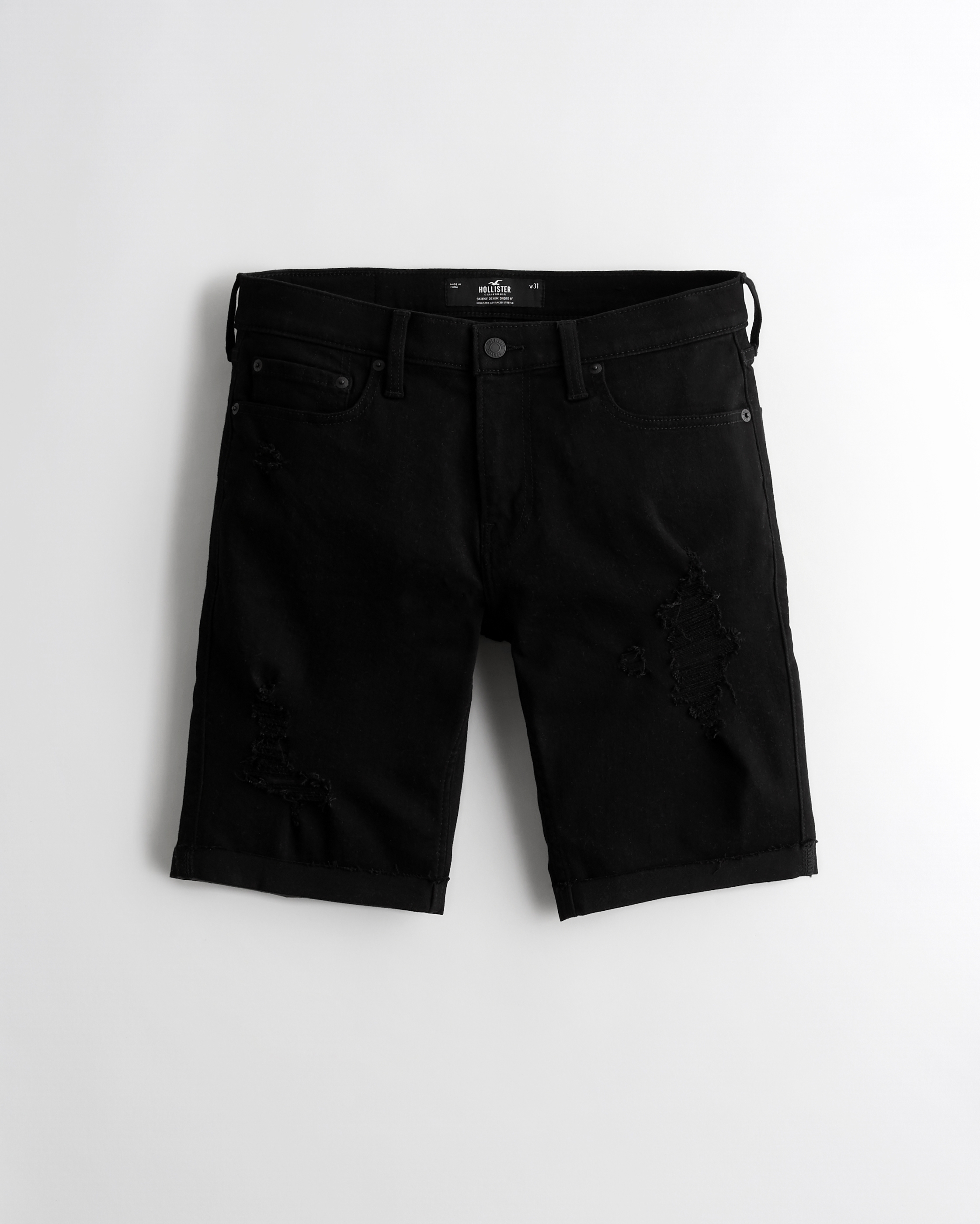 black jean short