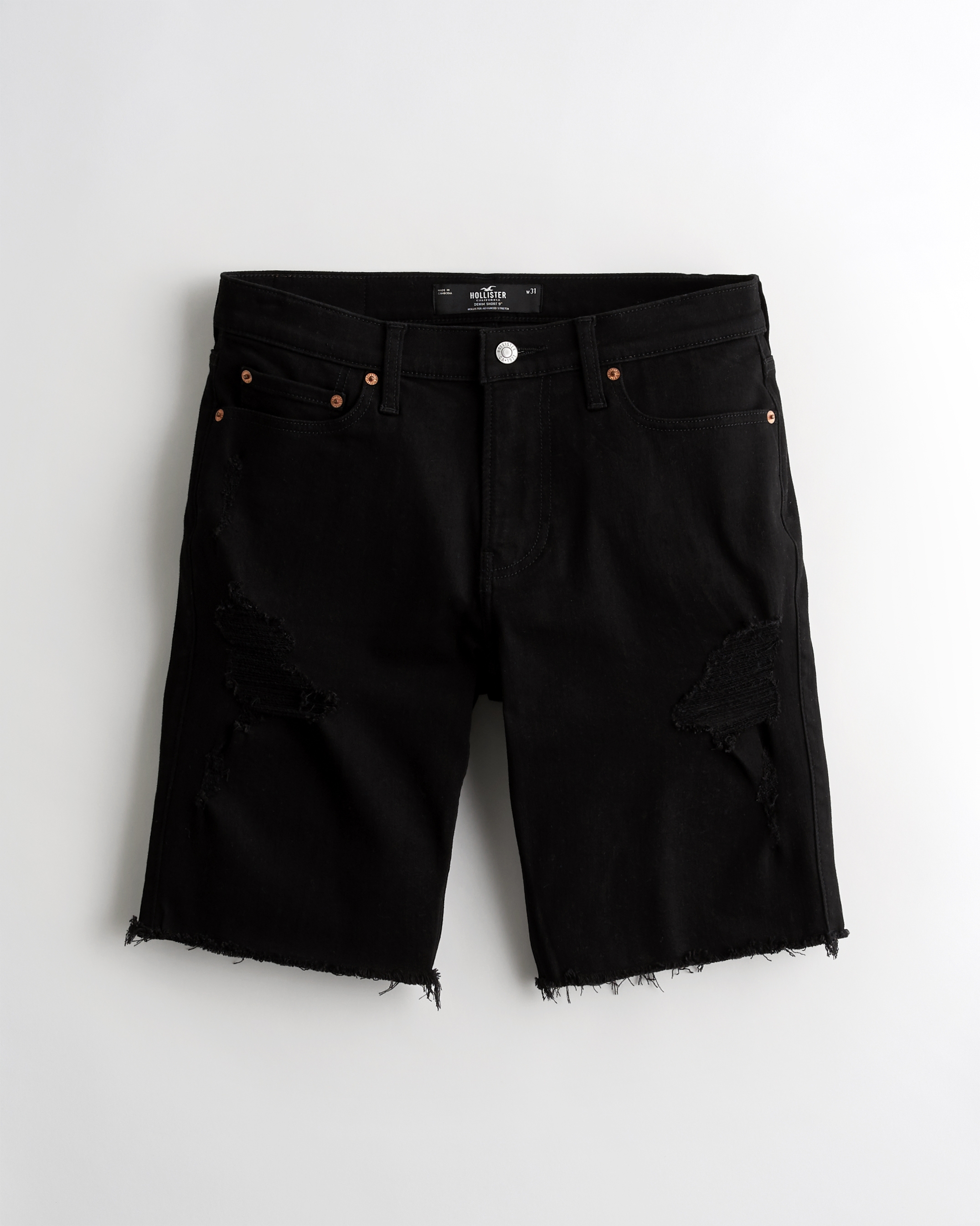 black denim shorts mens