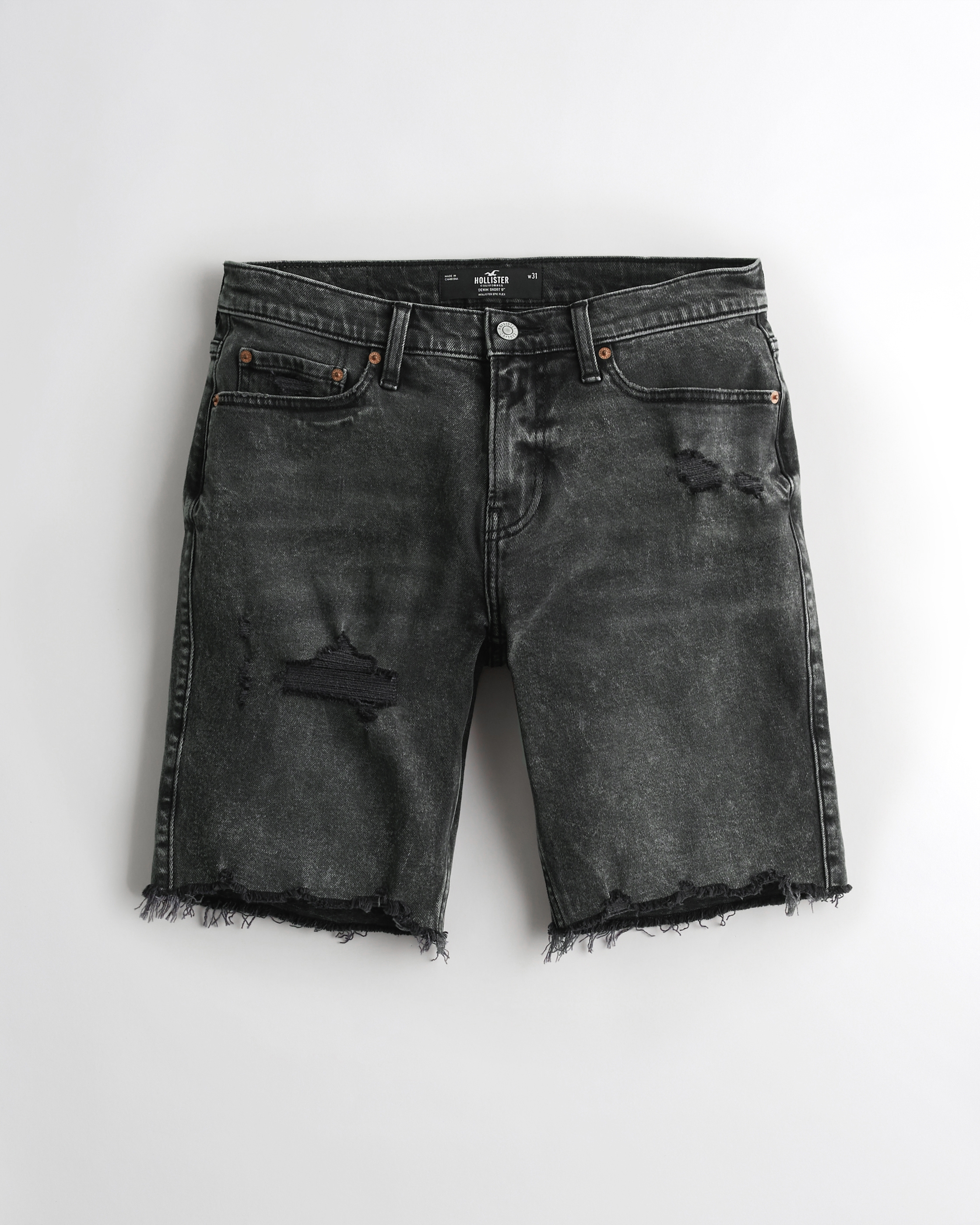 black denim shorts for men