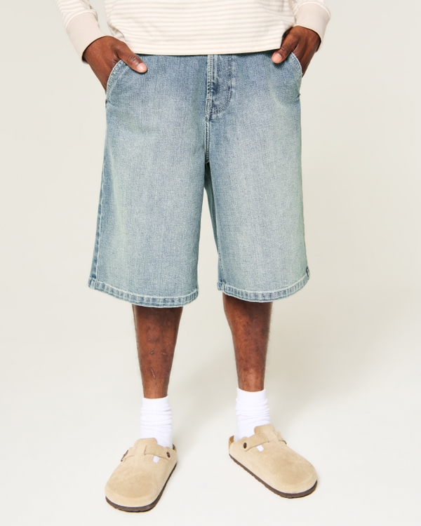Super Baggy Jean Shorts, Medium view 2