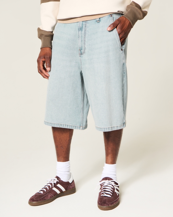 Super Baggy Jean Shorts, Light view 2