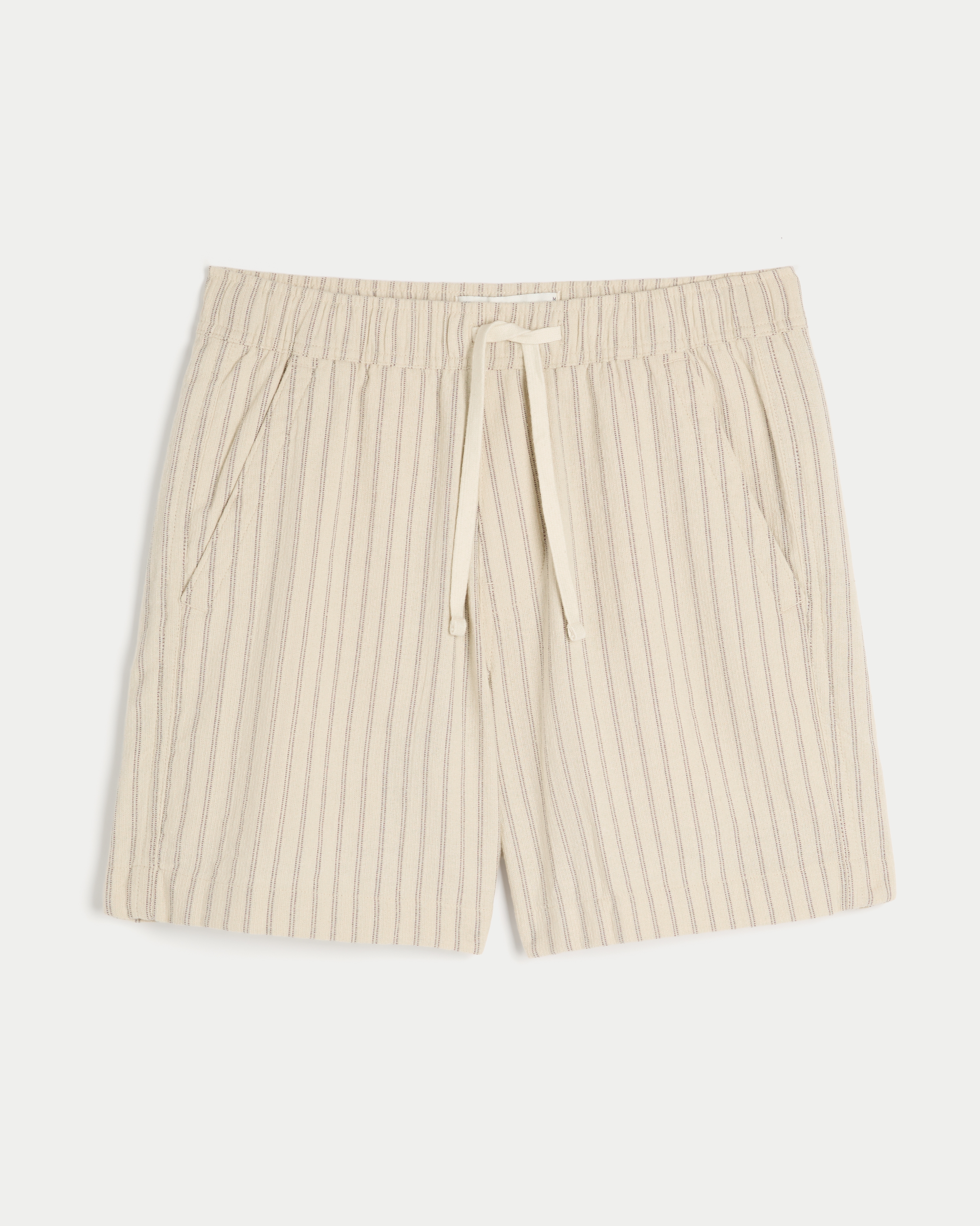 Above-the-Knee Pull-On Dobby Stripe Shorts