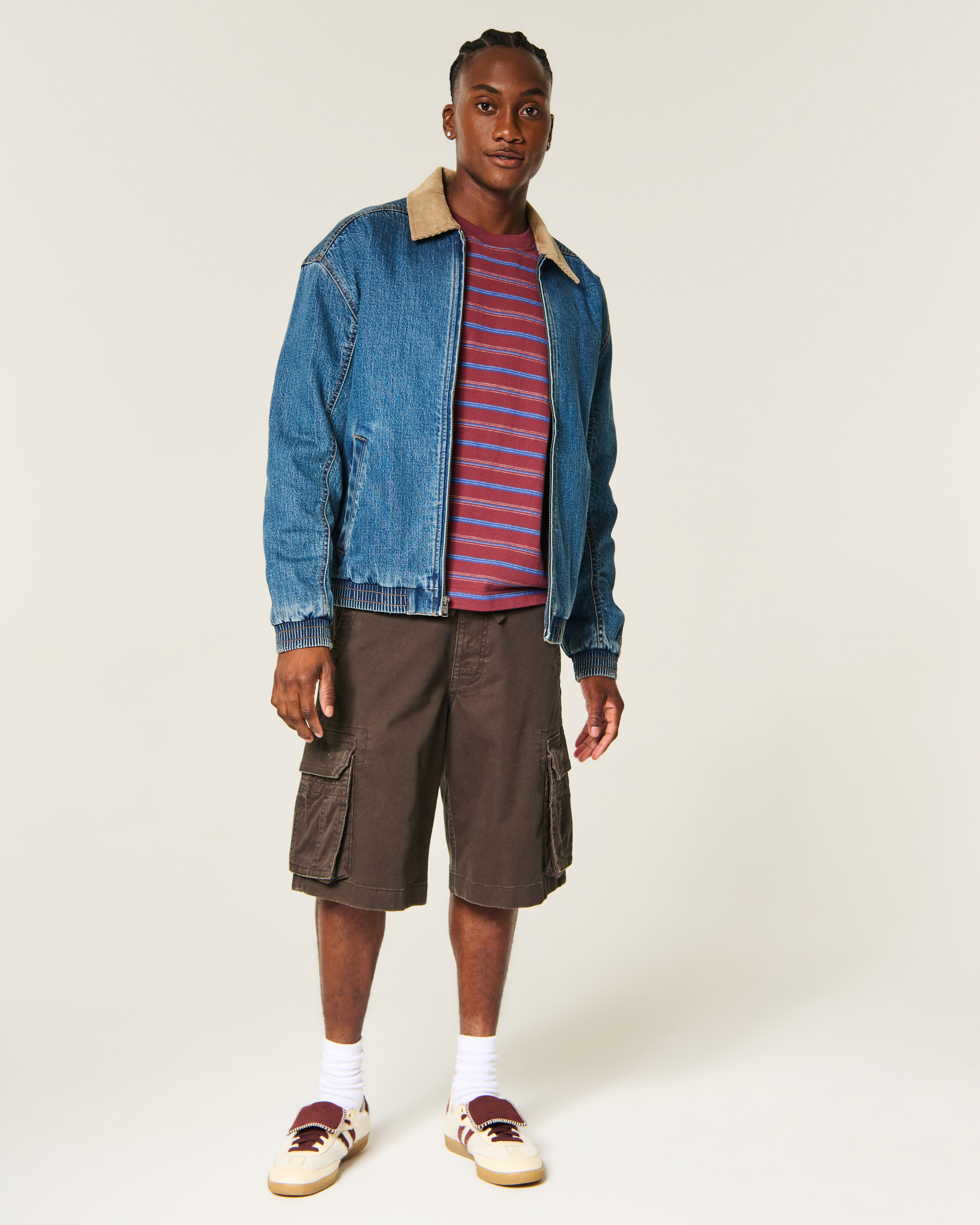 Low-Rise Baggy Cargo Shorts