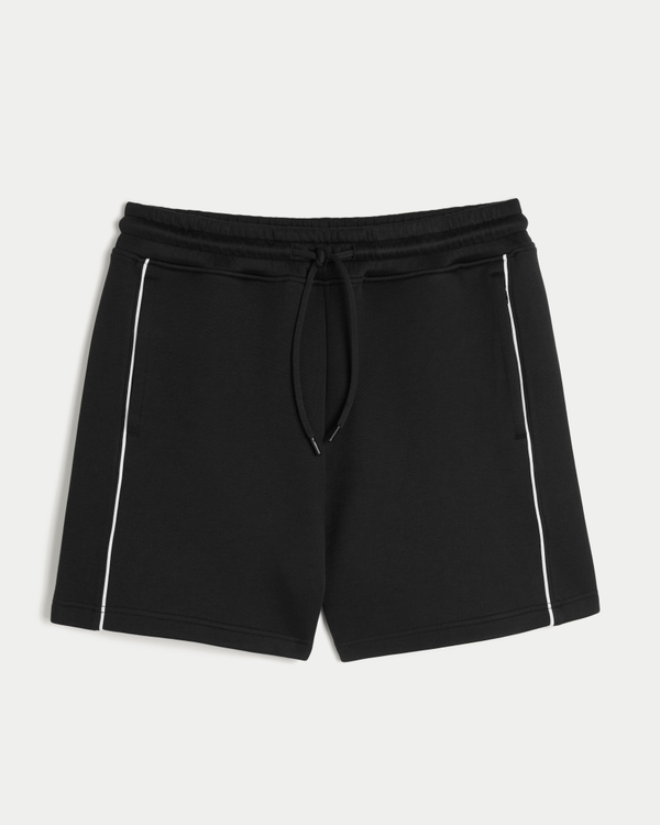 Above-the-Knee Everyday Cooling Fleece Shorts, Black view 1