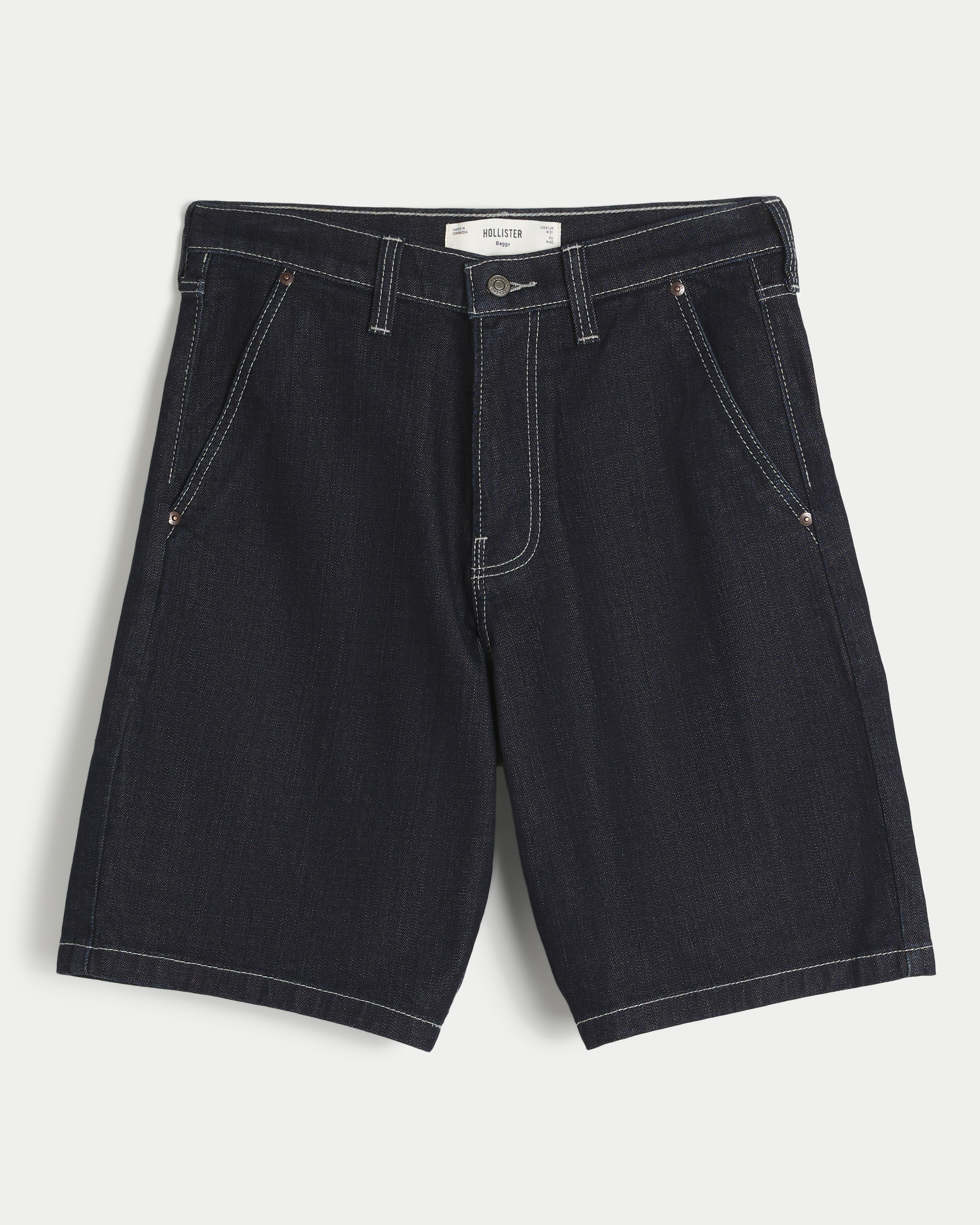 Baggy Comfort Jean Shorts