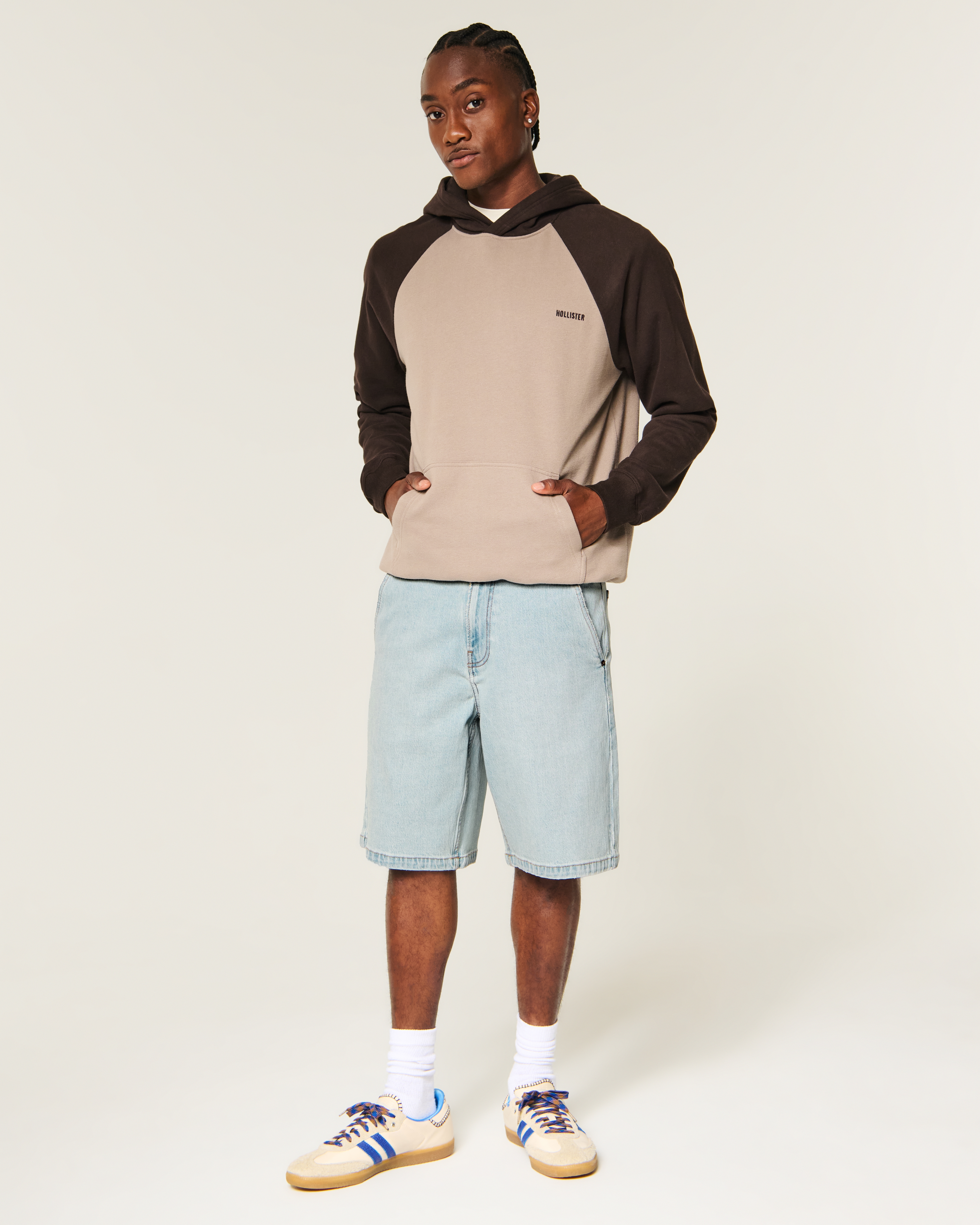 Baggy Comfort Jean Shorts
