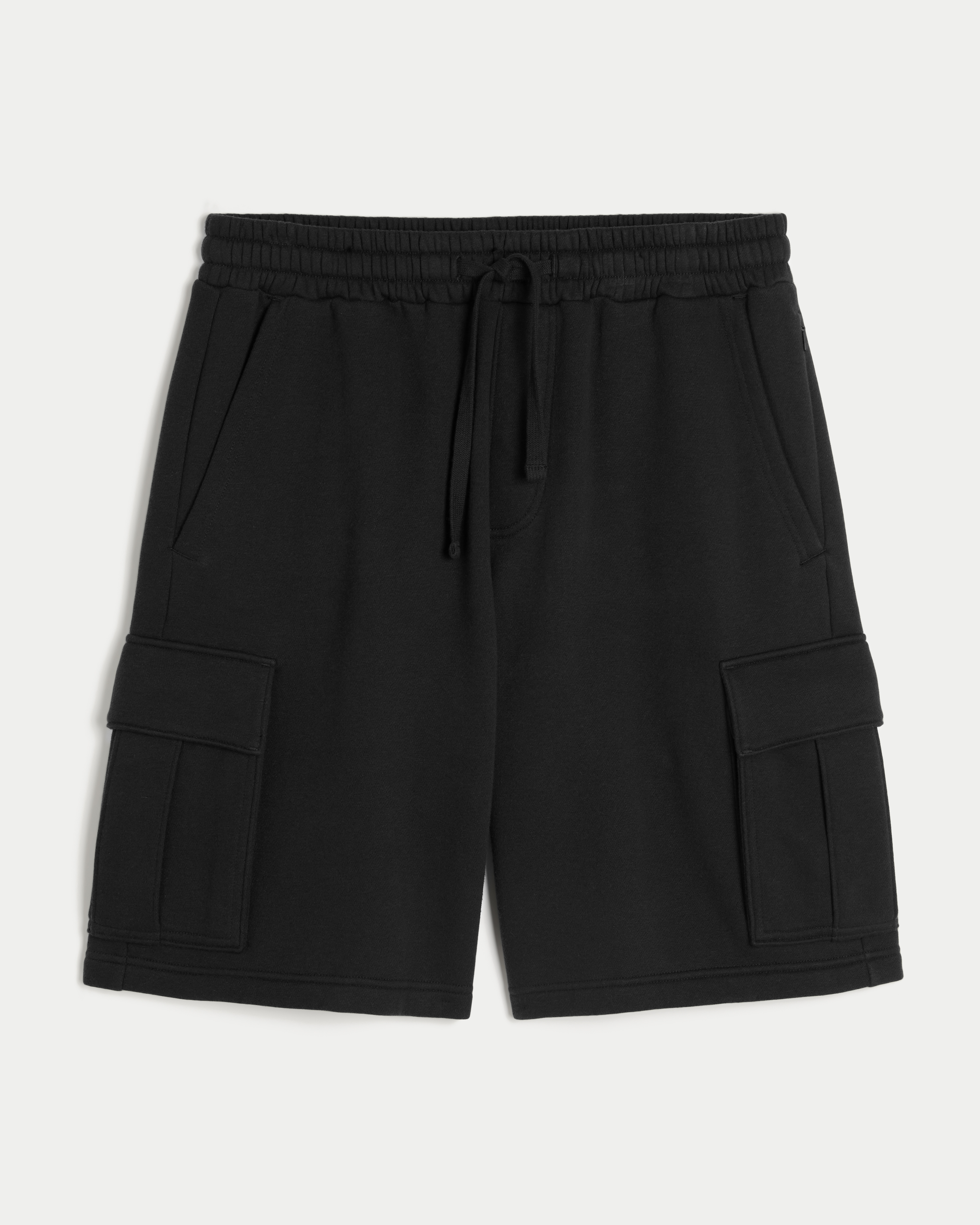 Hollister Feel Good At-the-Knee Baggy Fleece Cargo Shorts