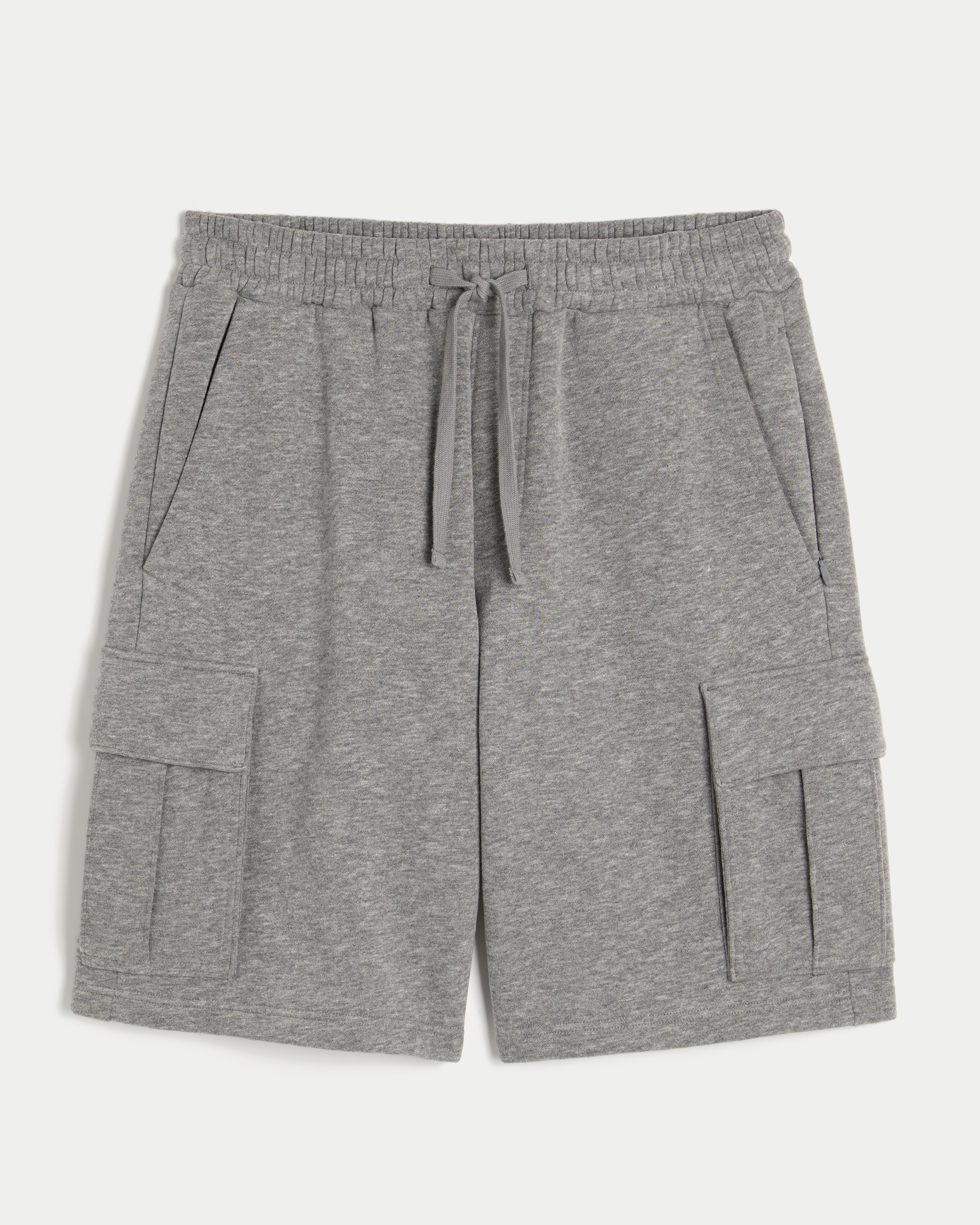 Hollister Feel Good At-the-Knee Baggy Fleece Cargo Shorts