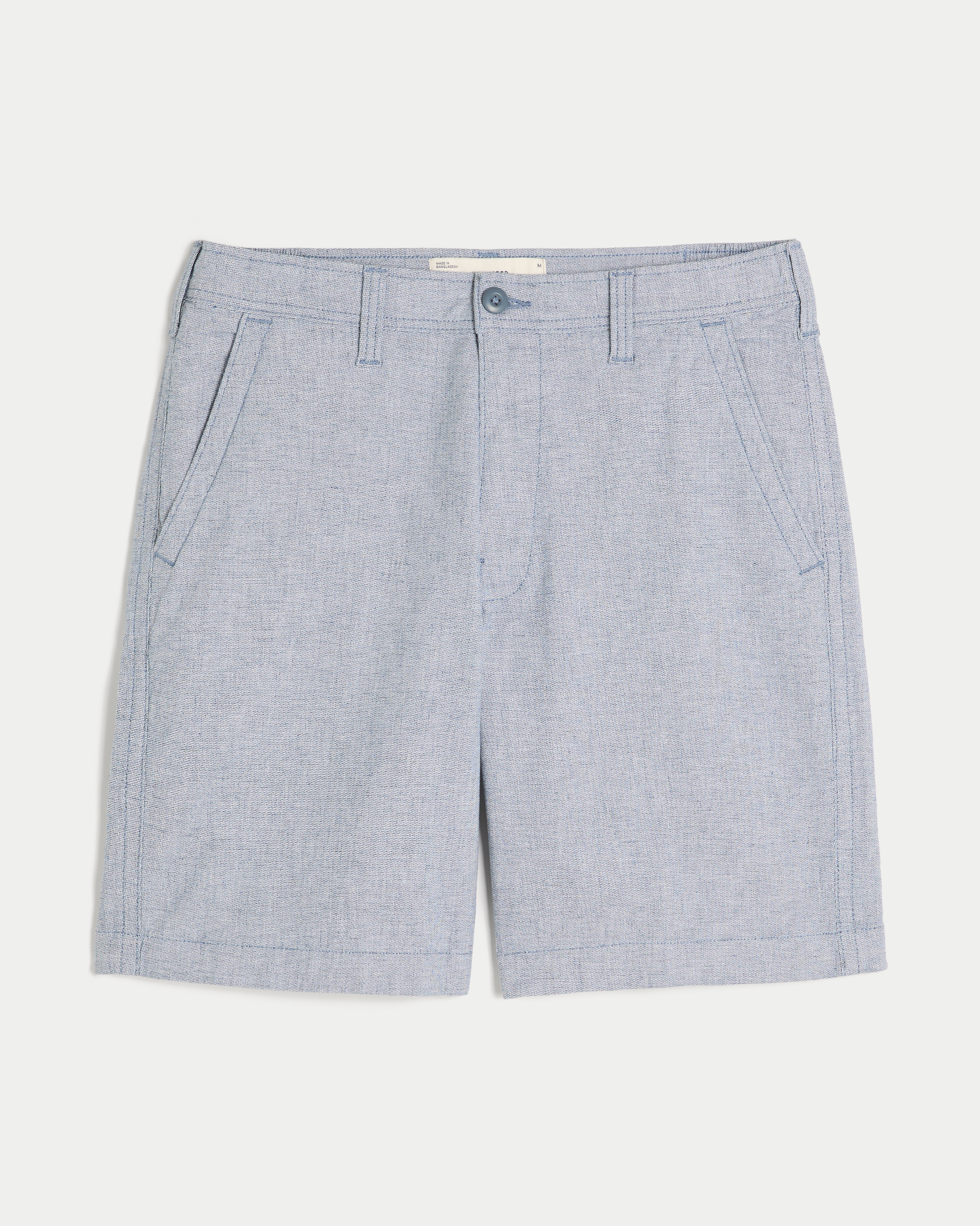 At-the-Knee Comfort Linen-Blend Shorts