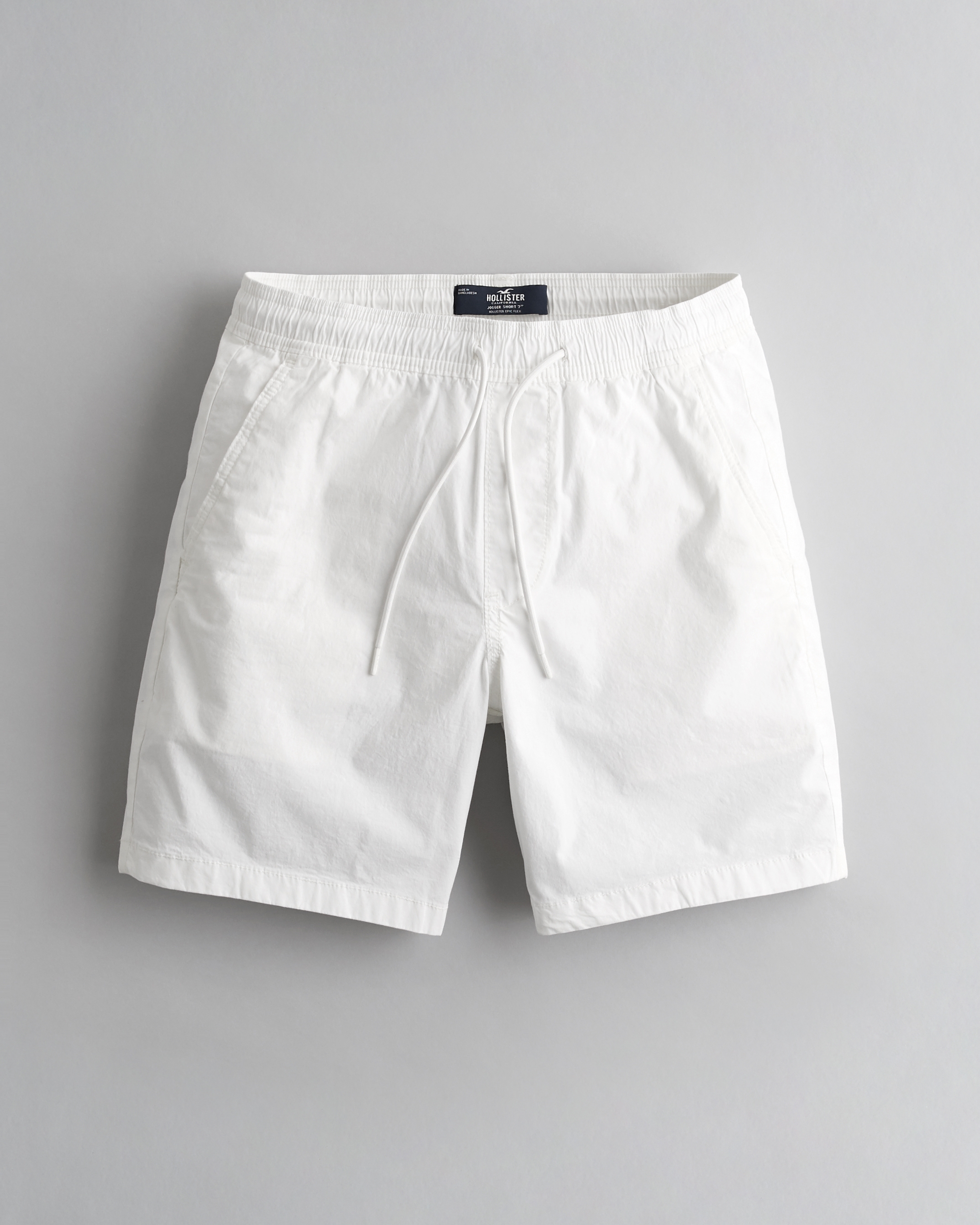 white jogger shorts mens