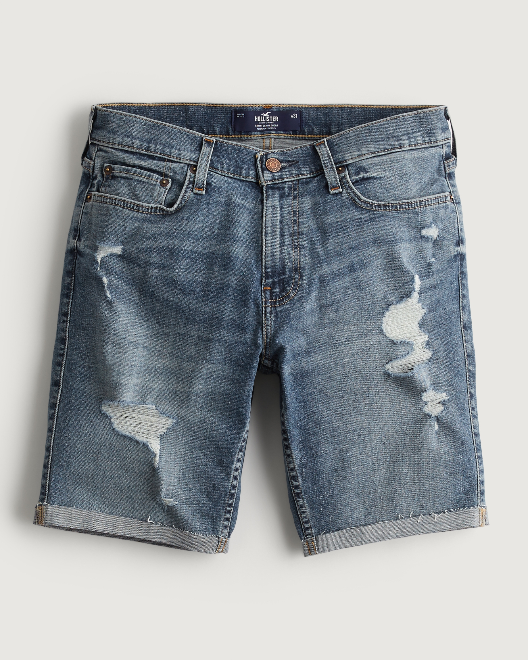 Hollister epic flex skinny denim shorts cheap