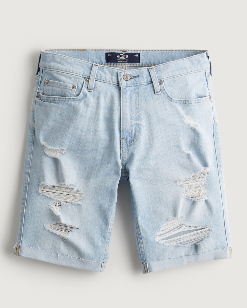 Men's Slim Denim Short in Light Wash | Size 29 | Abercrombie & Fitch