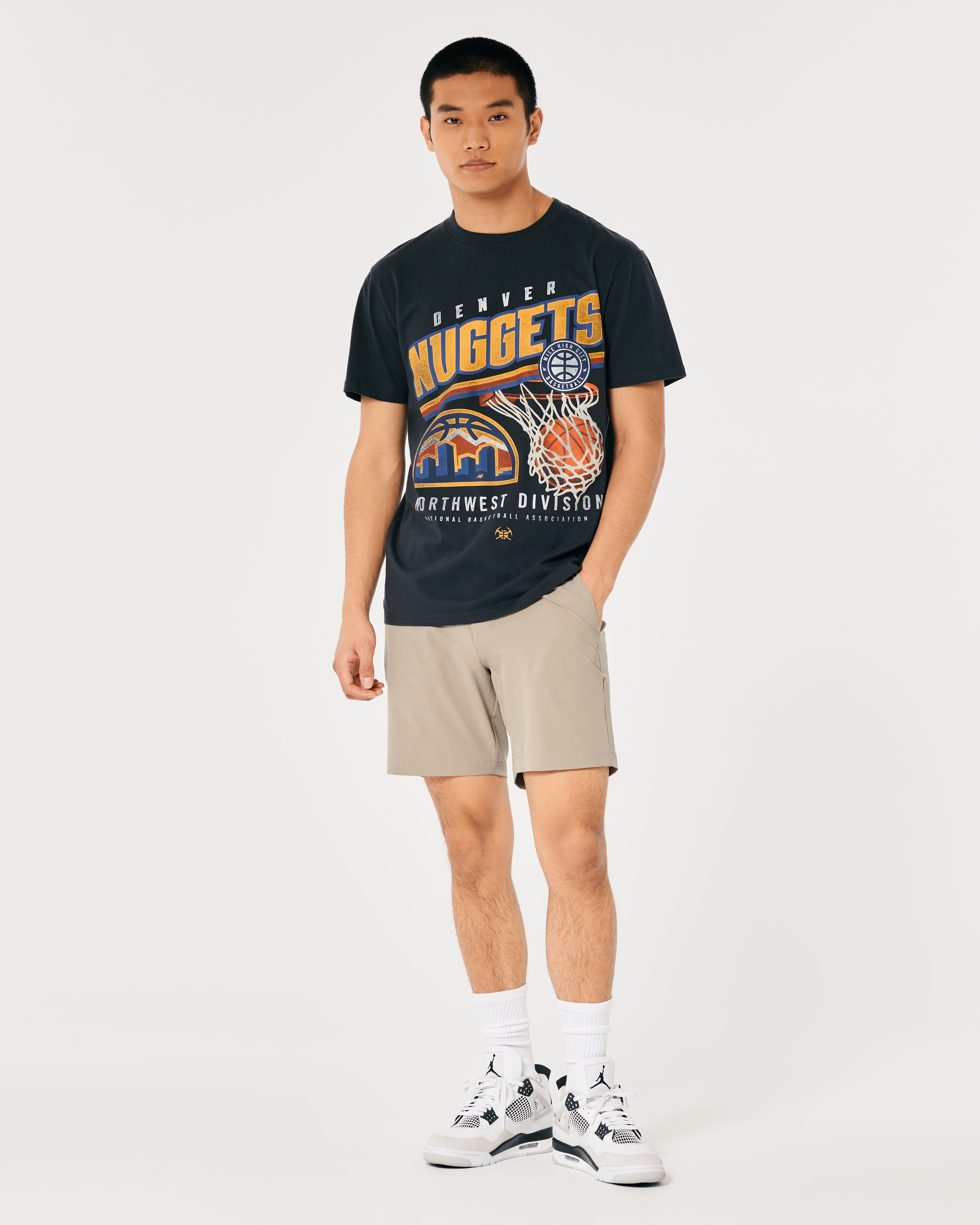 Hybrid Flat-Front Shorts 7"