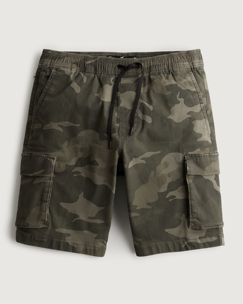 Men s Twill Cargo Jogger Shorts 9