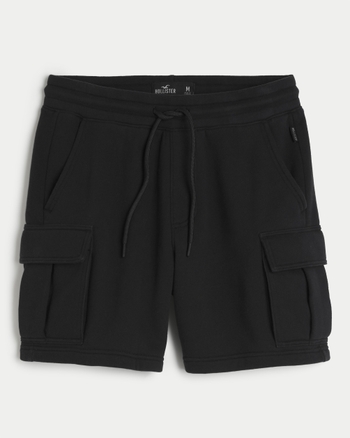Men s Fleece Cargo Jogger Shorts 7
