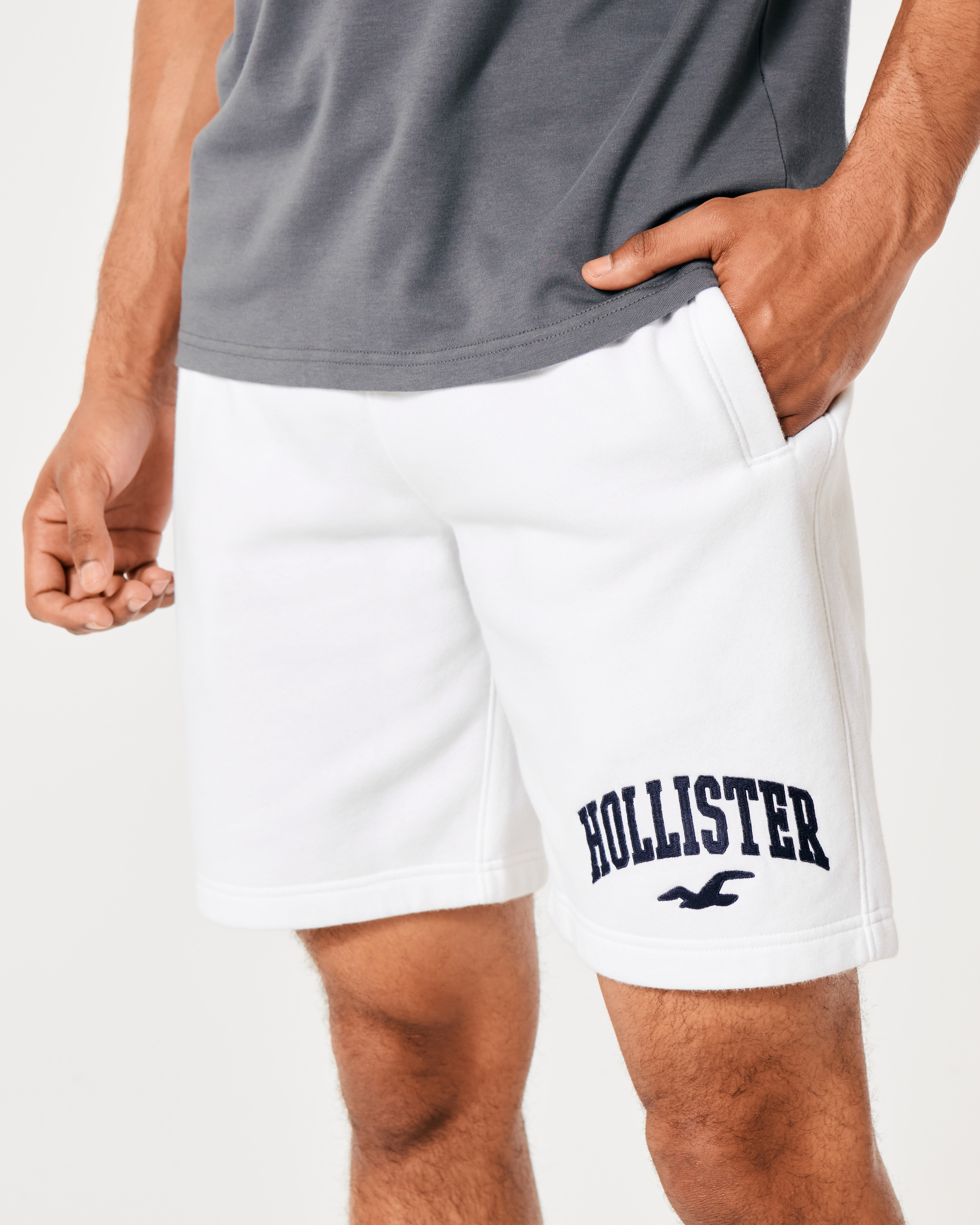 Hollister white shorts clearance mens