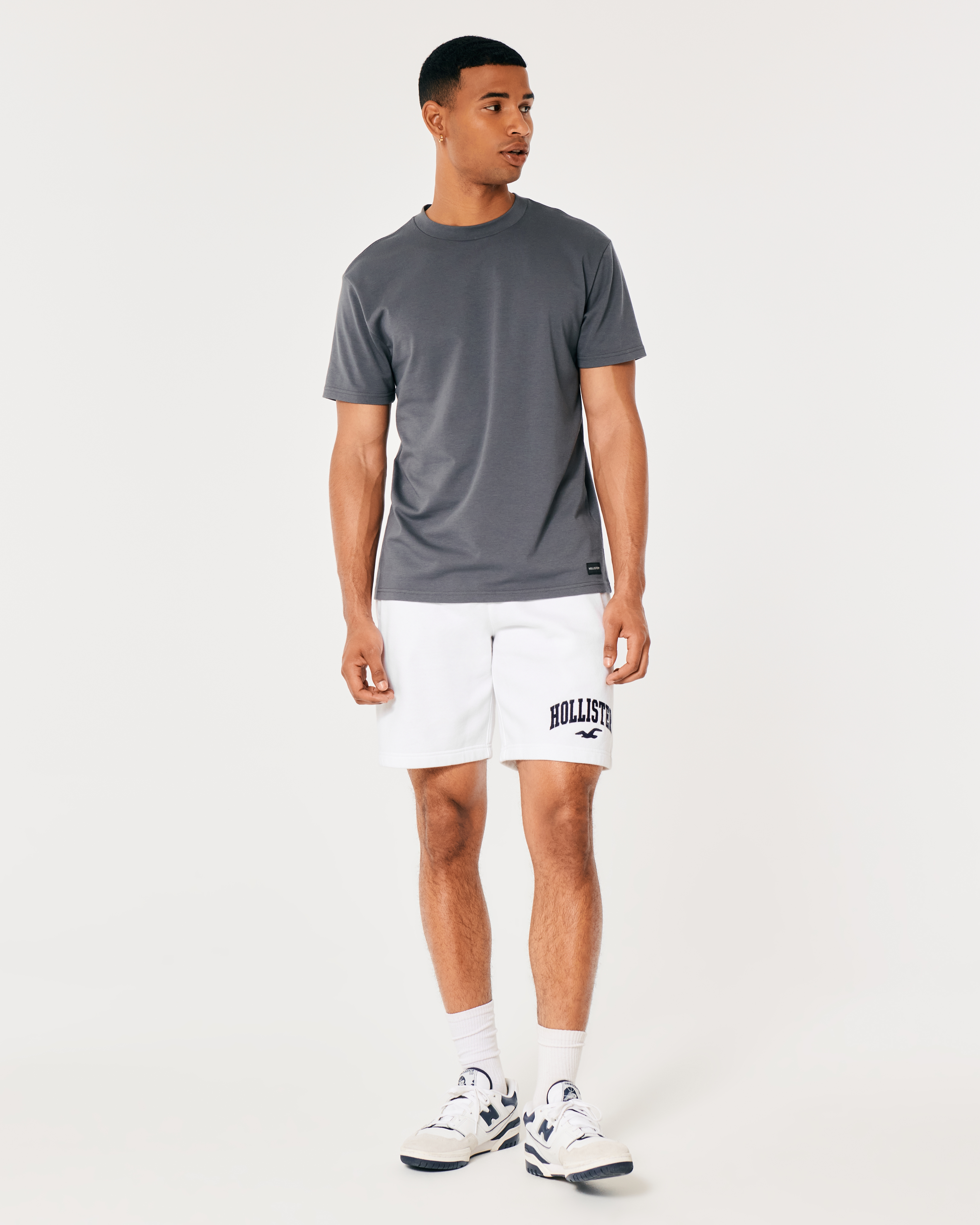 Fleece jogger short 9 hollister new arrivals