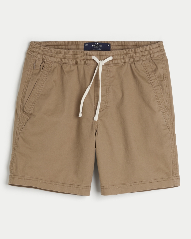 Men's Twill Jogger Shorts 7