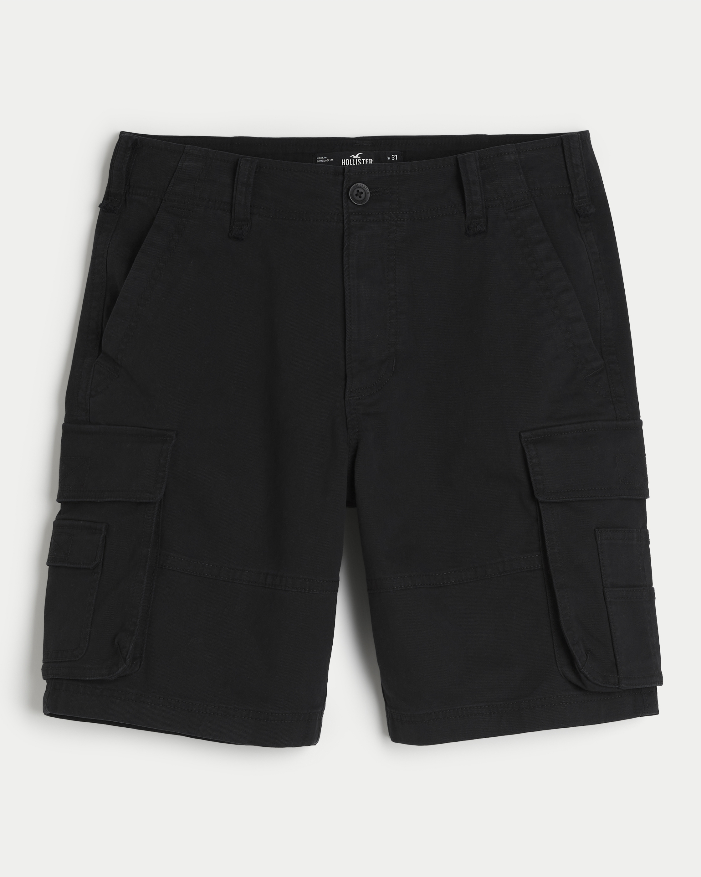 Men s Cargo Shorts 10 in Black Size 30 from Hollister